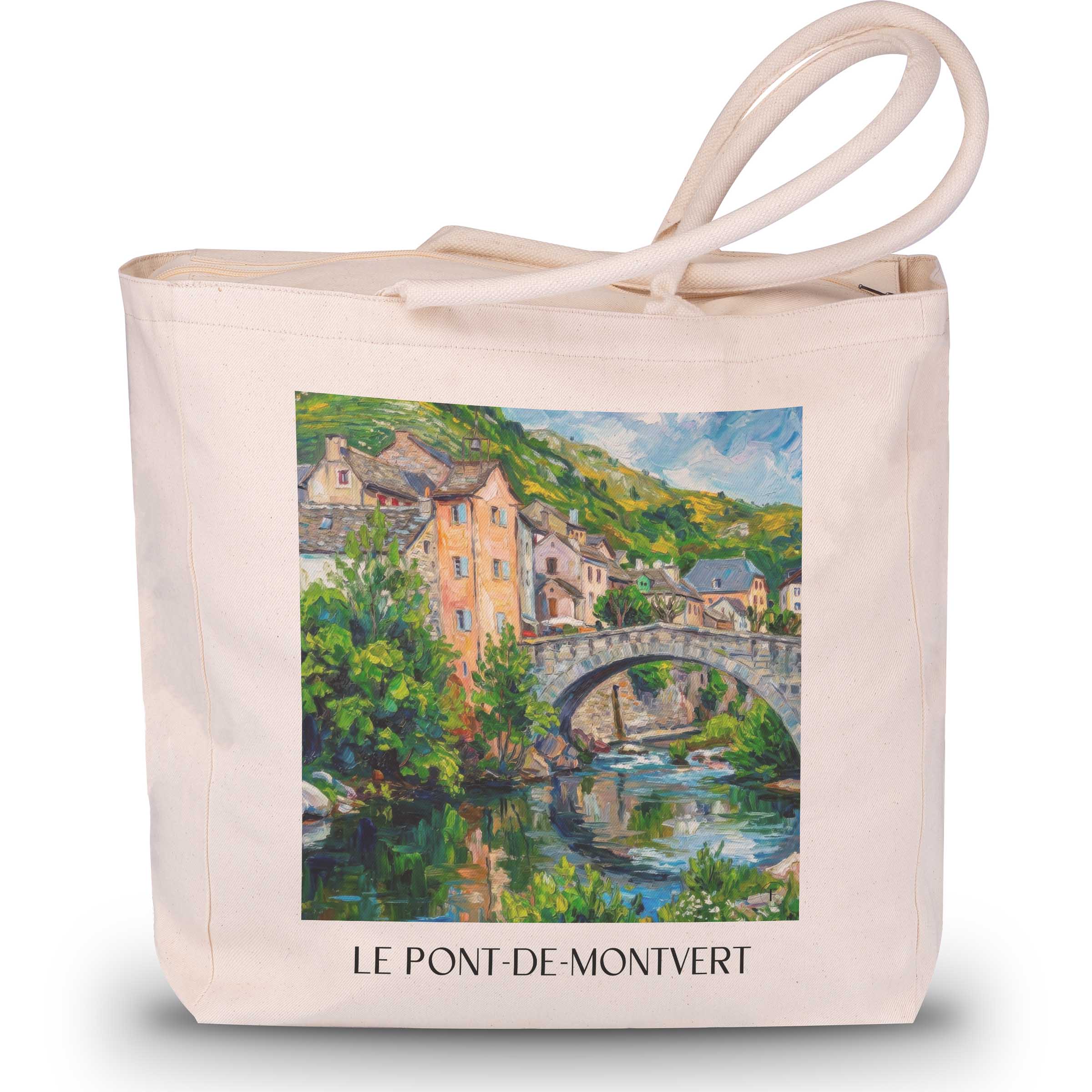 le-pont-de-montvert-mont-lozère-frankreich-einkaufstasche-oil-painting-oelgemaelde
