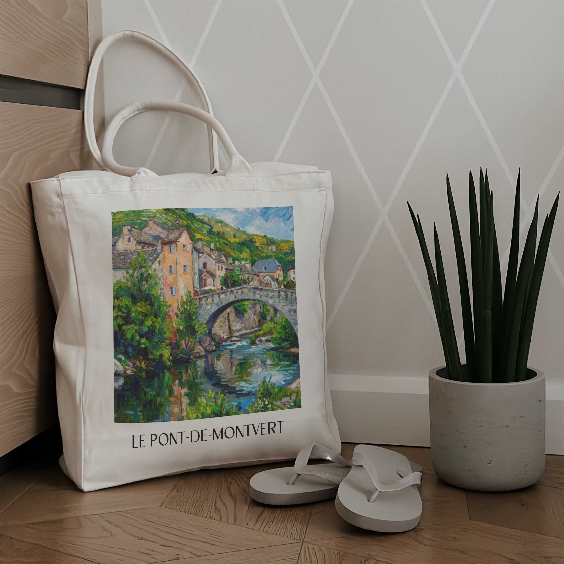 le-pont-de-montvert-mont-lozère-frankreich-einkaufstasche-oil-painting-oelgemaelde