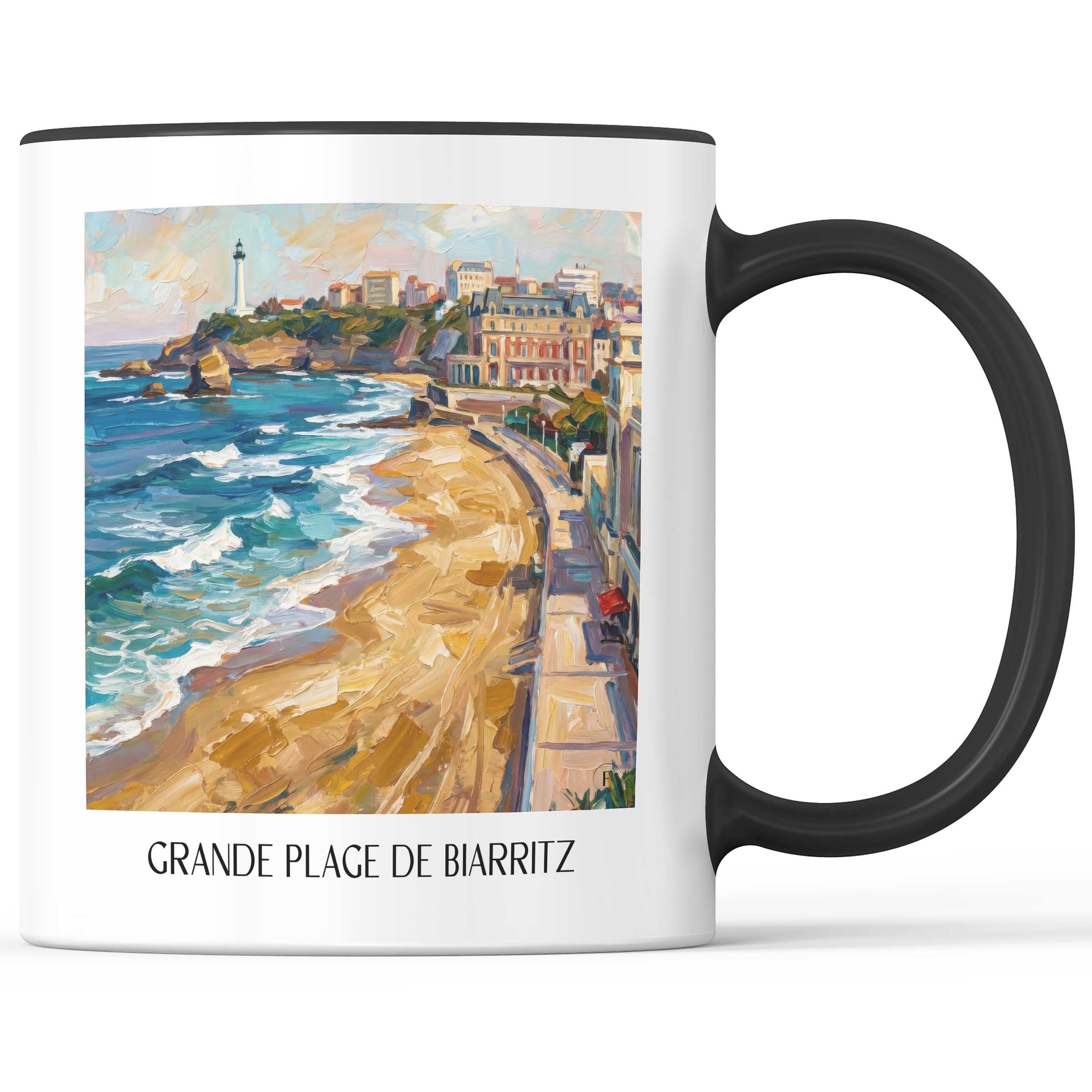grande-plage-de-biarritz-pays-basque-frankreich-kaffeebecher-oil-painting-oelgemaelde