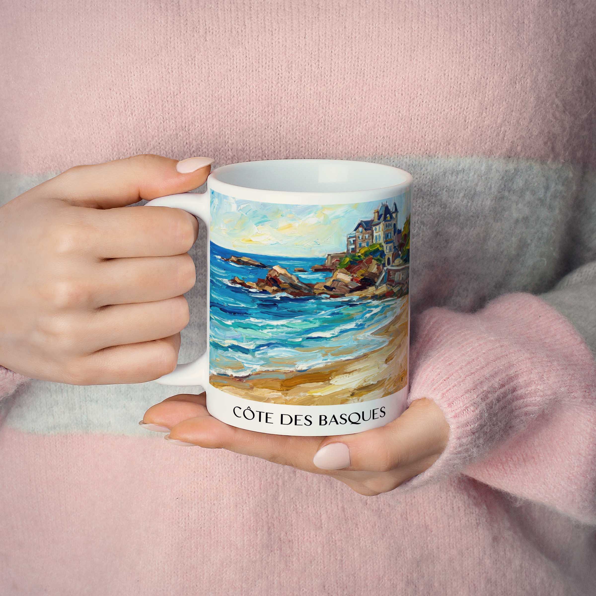 côte-des-basques-biarritz-frankreich-kaffeebecher-oil-painting-oelgemaelde