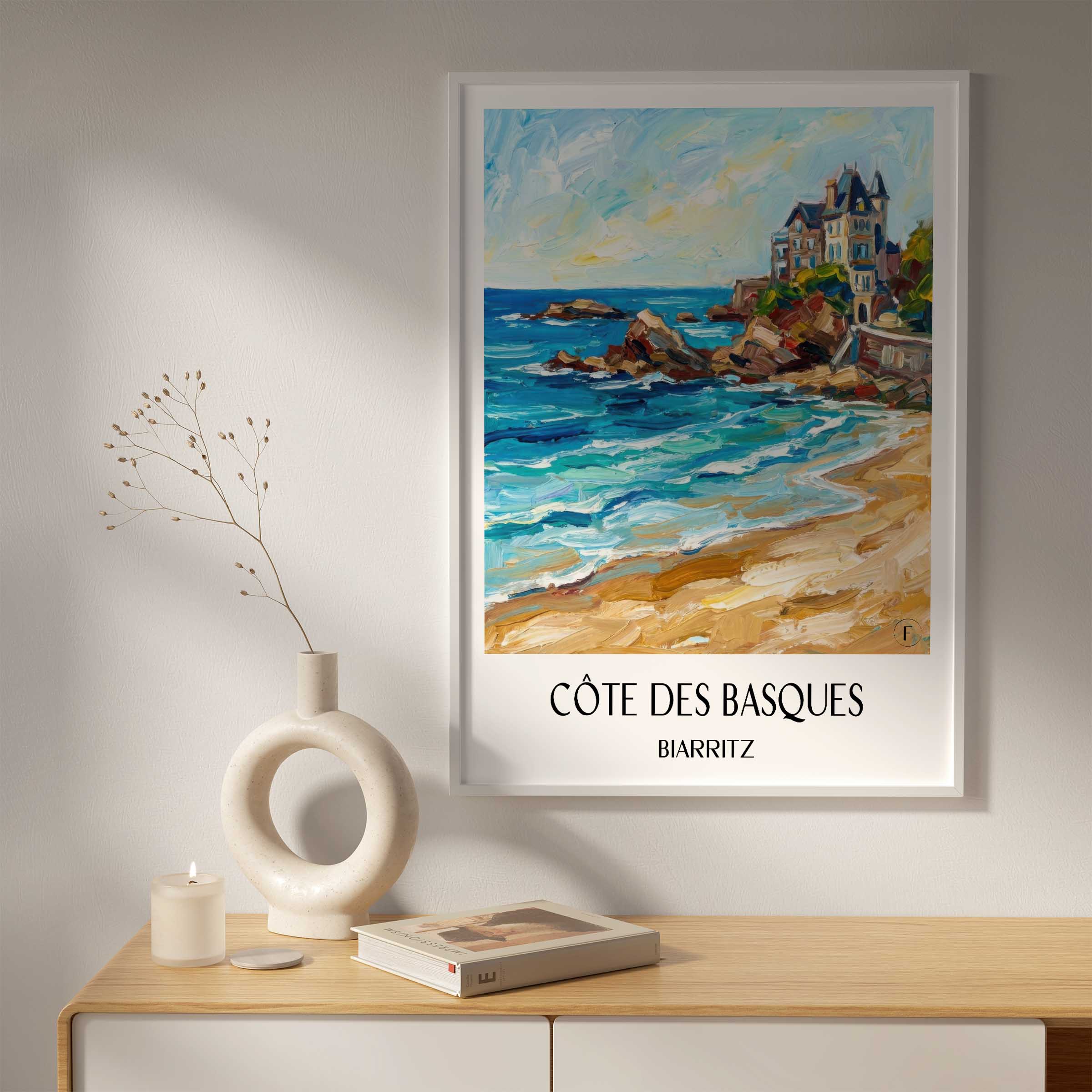 côte-des-basques-biarritz-frankreich-poster-oil-painting-oelgemaelde