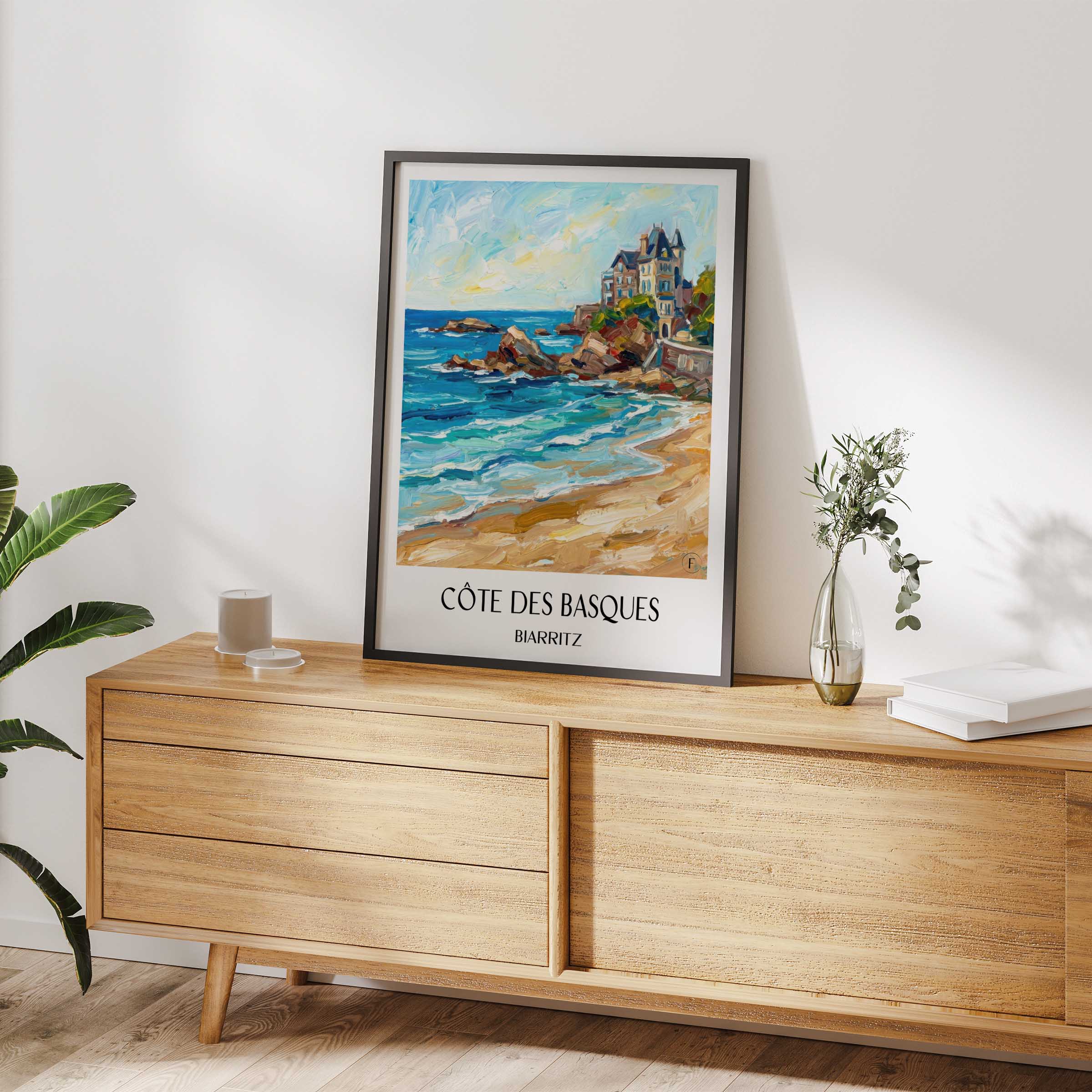 côte-des-basques-biarritz-frankreich-poster-oil-painting-oelgemaelde