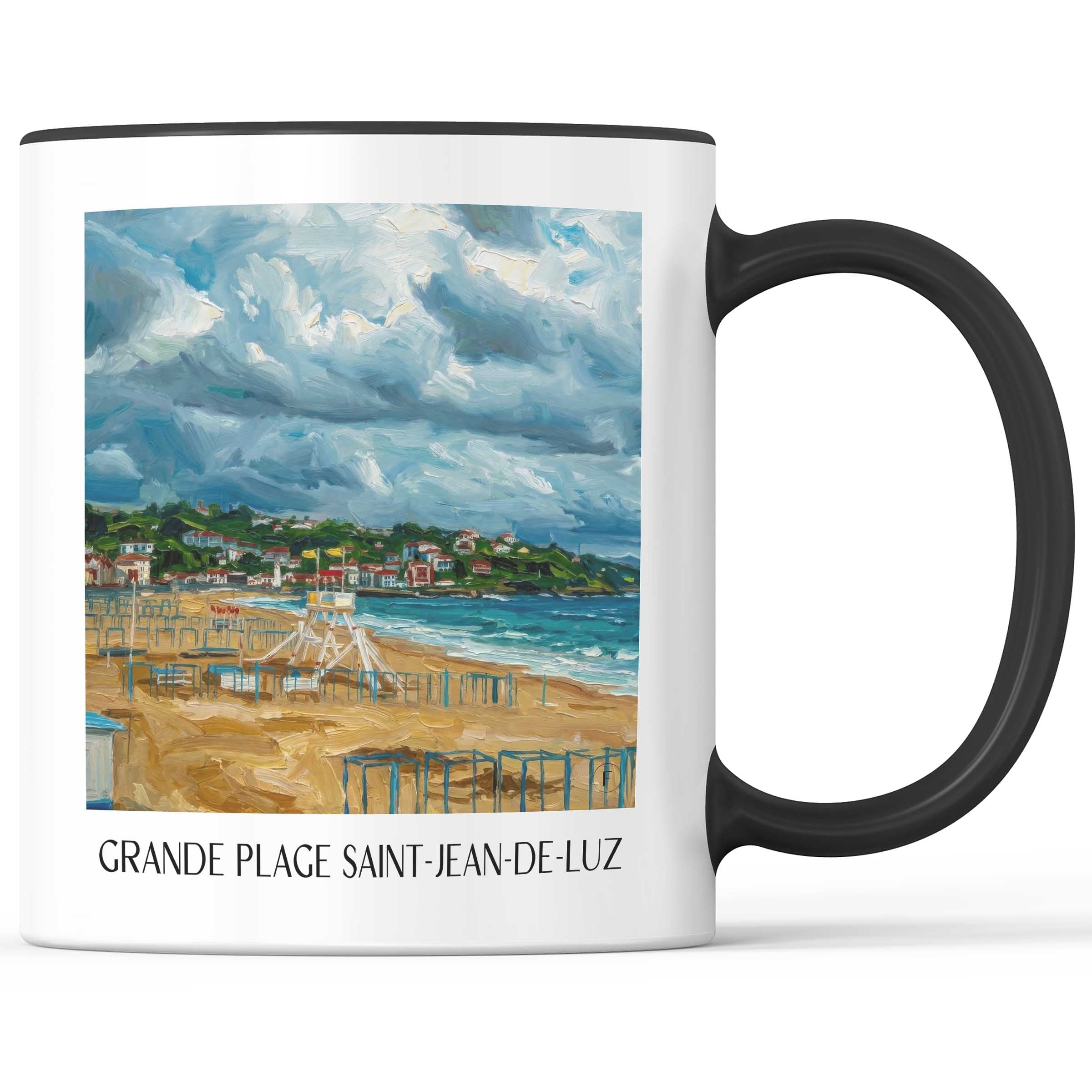 grande-plage-saint-jean-de-luz-pays-basque-frankreich-kaffeebecher-oil-painting-oelgemaelde
