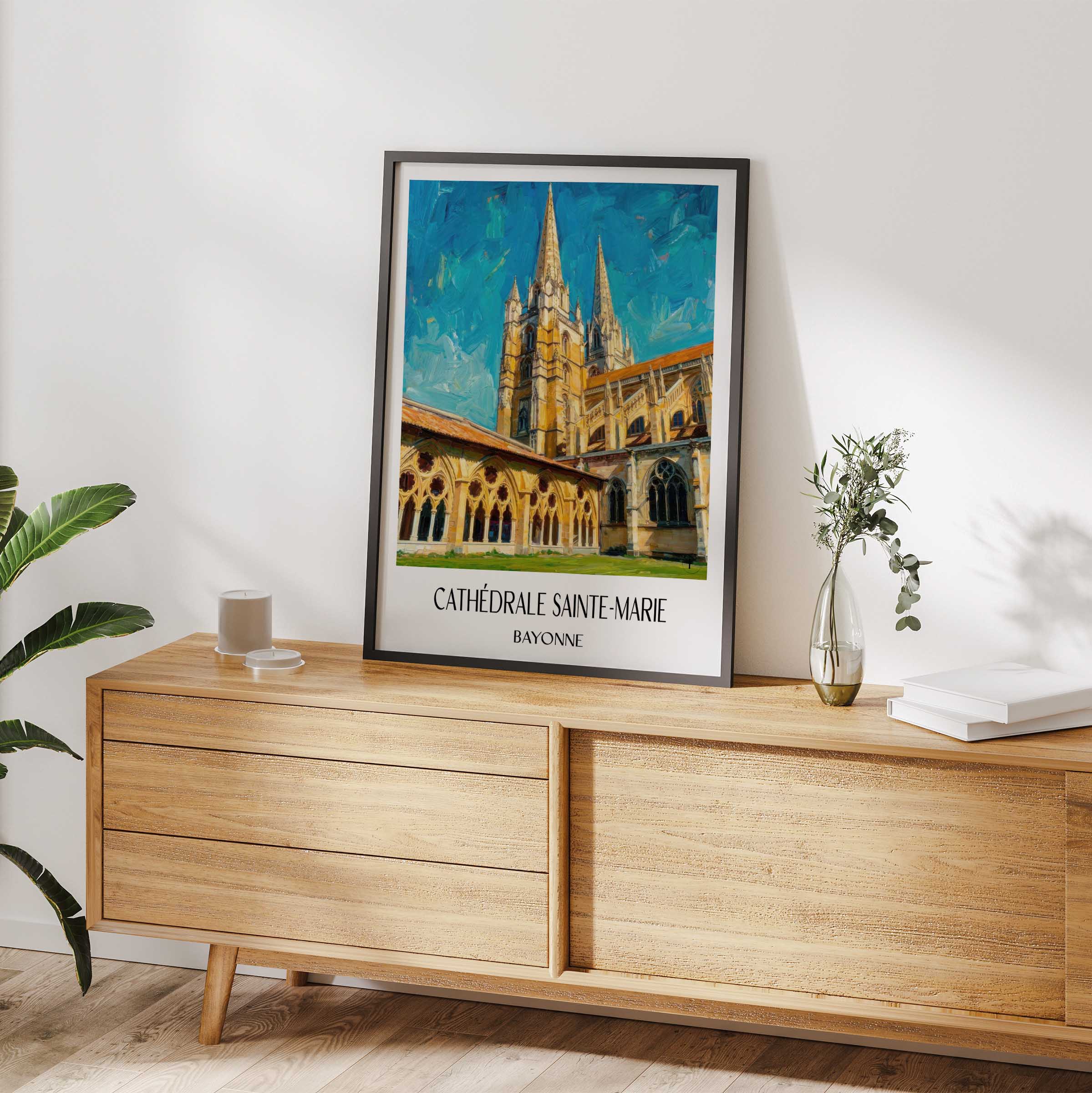 cathédrale-sainte-marie-bayonne-frankreich-poster-oil-painting-oelgemaelde