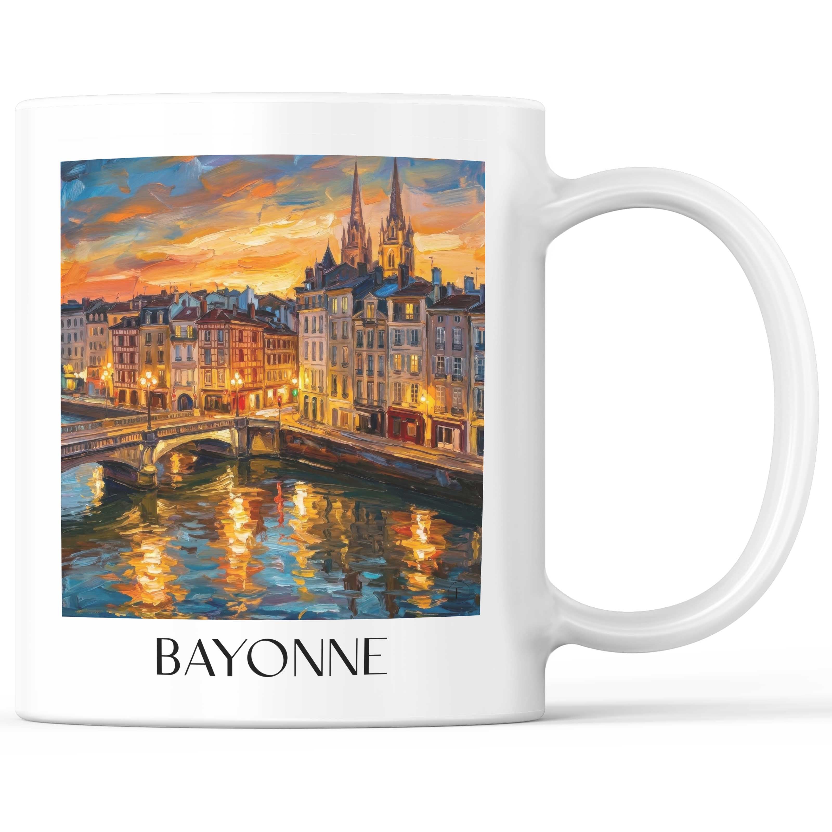 bayonne-pays-basque-frankreich-kaffeebecher-oil-painting-oelgemaelde