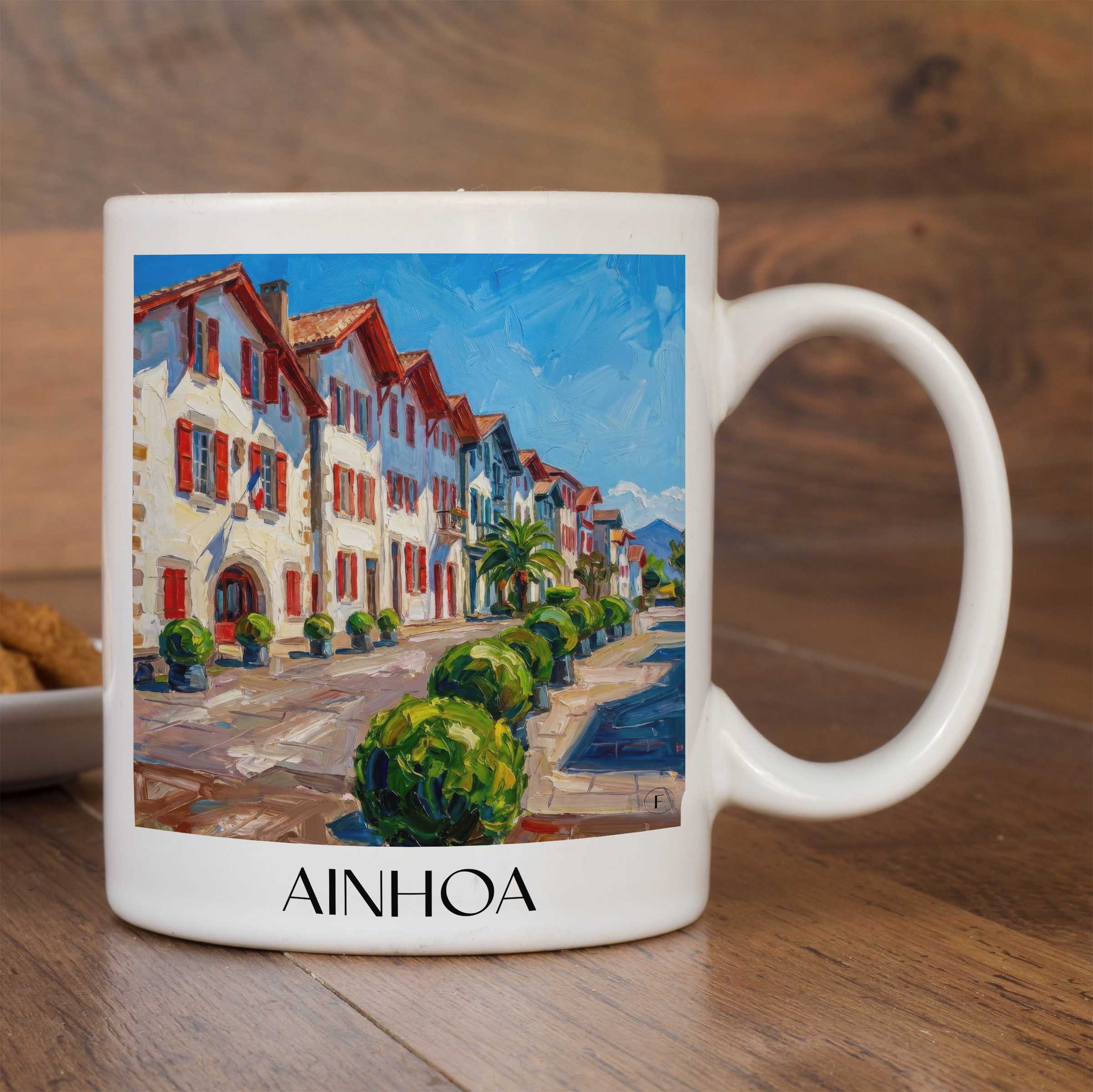 ainhoa-pays-basque-frankreich-kaffeebecher-oil-painting-oelgemaelde
