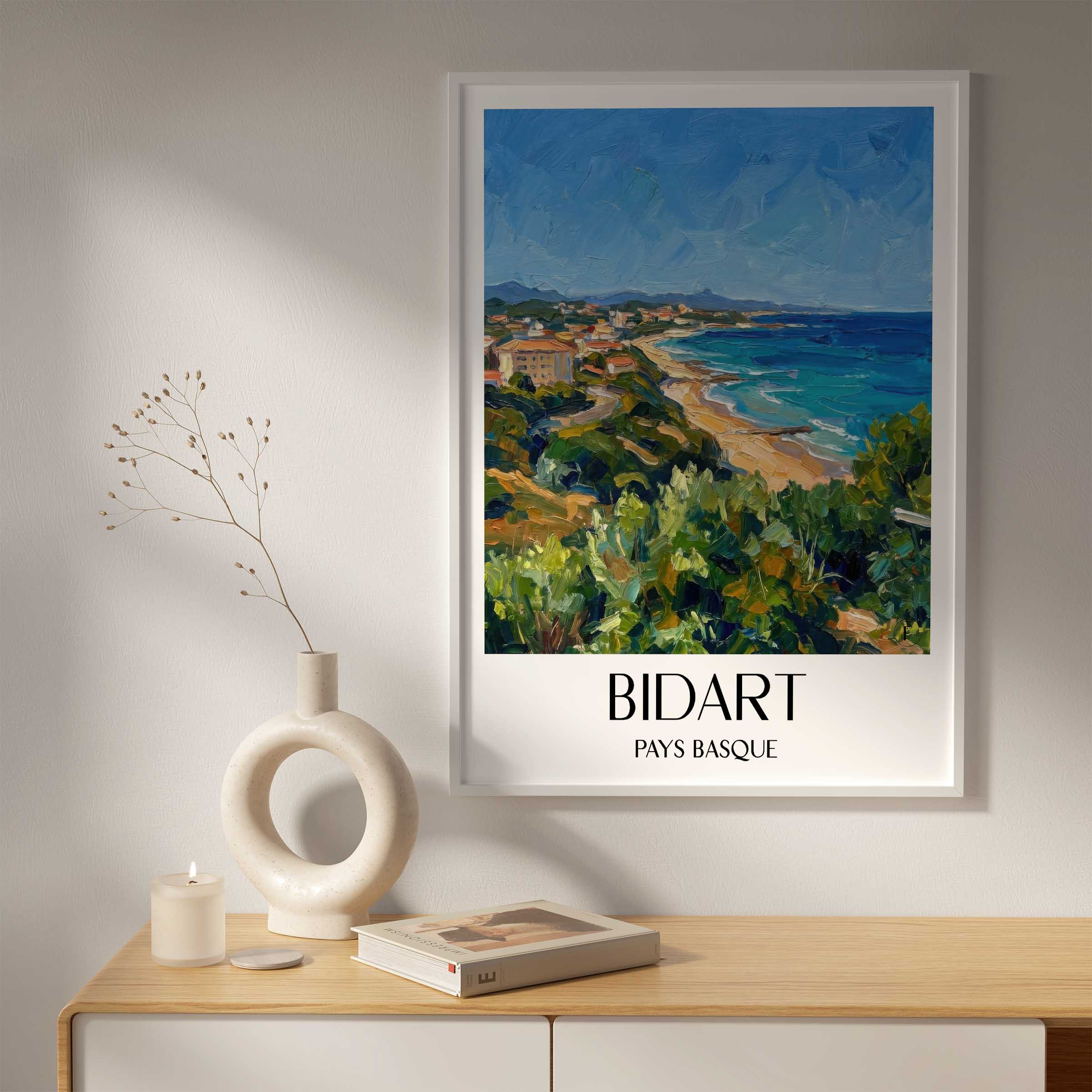 bidart-pays-basque-frankreich-poster-oil-painting-oelgemaelde