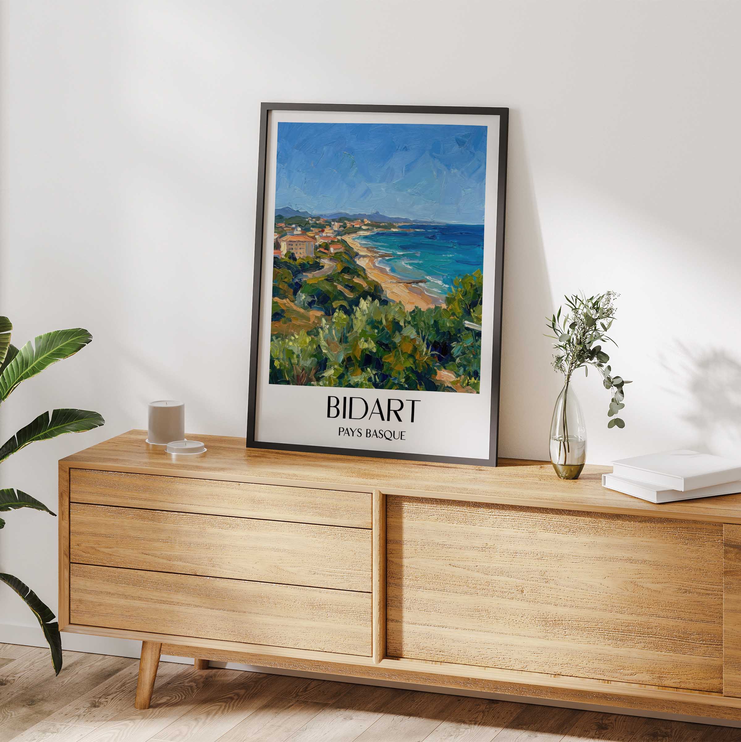 bidart-pays-basque-frankreich-poster-oil-painting-oelgemaelde