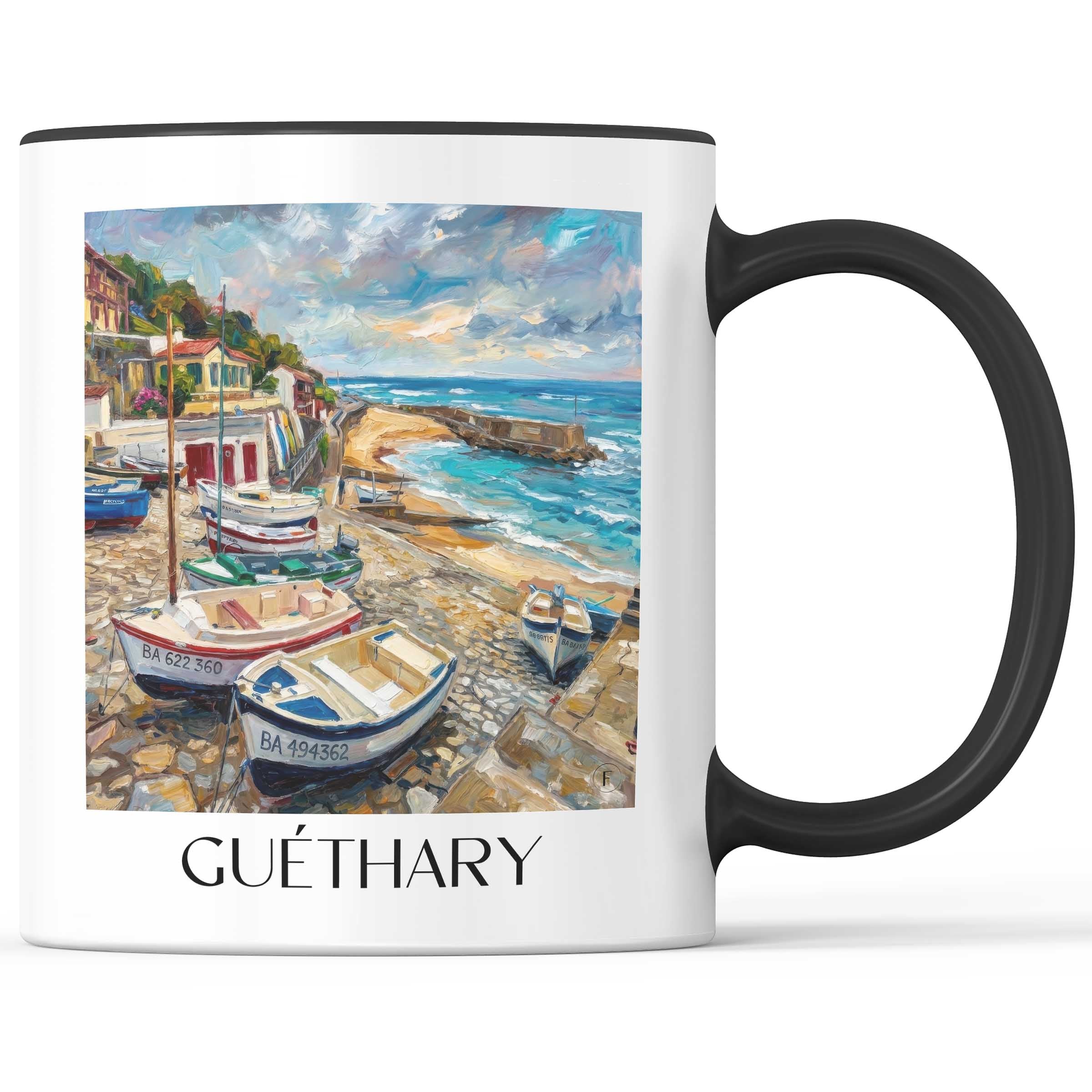guéthary-pays-basque-frankreich-kaffeebecher-oil-painting-oelgemaelde