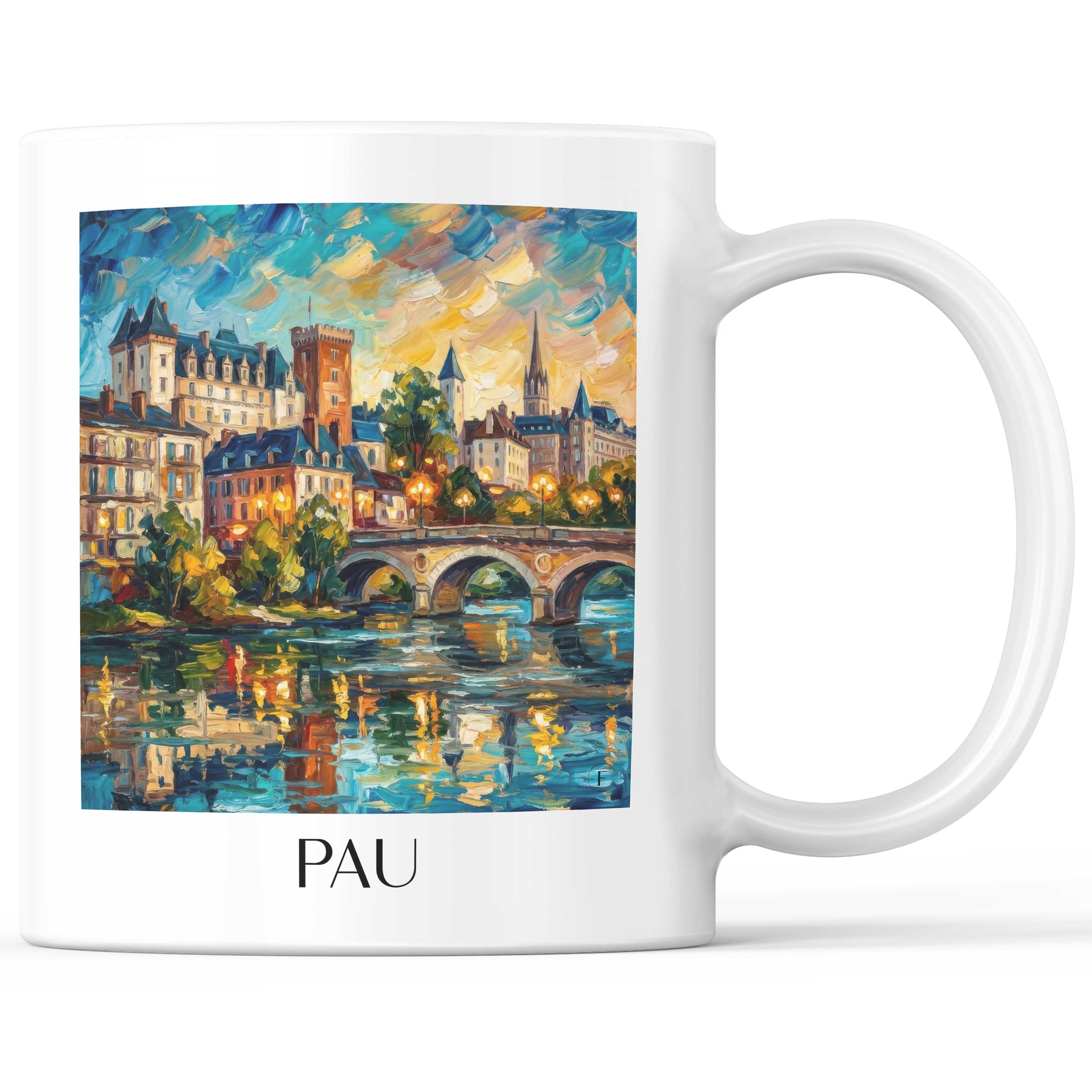 pau-béarn-frankreich-kaffeebecher-oil-painting-oelgemaelde