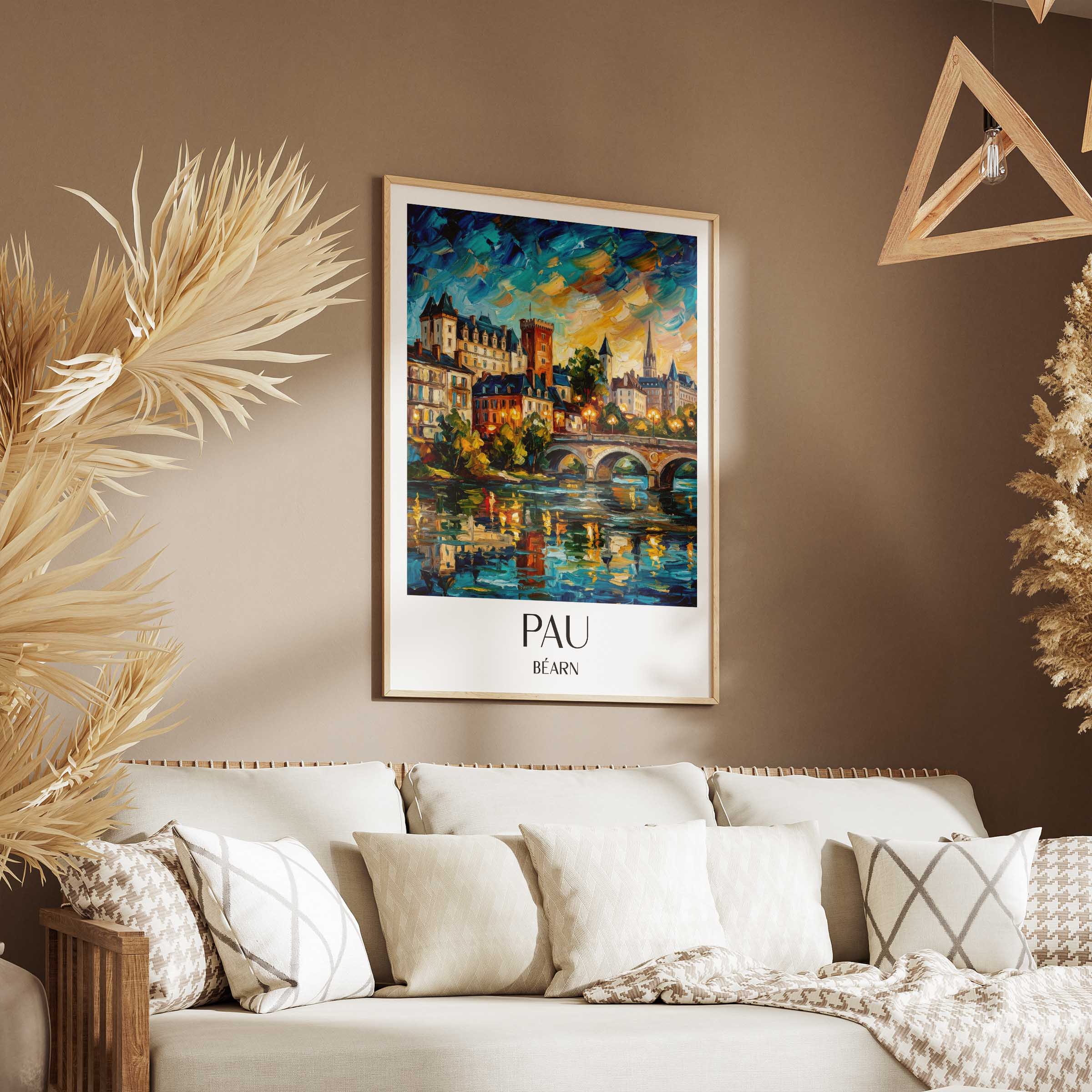 pau-béarn-frankreich-poster-oil-painting-oelgemaelde