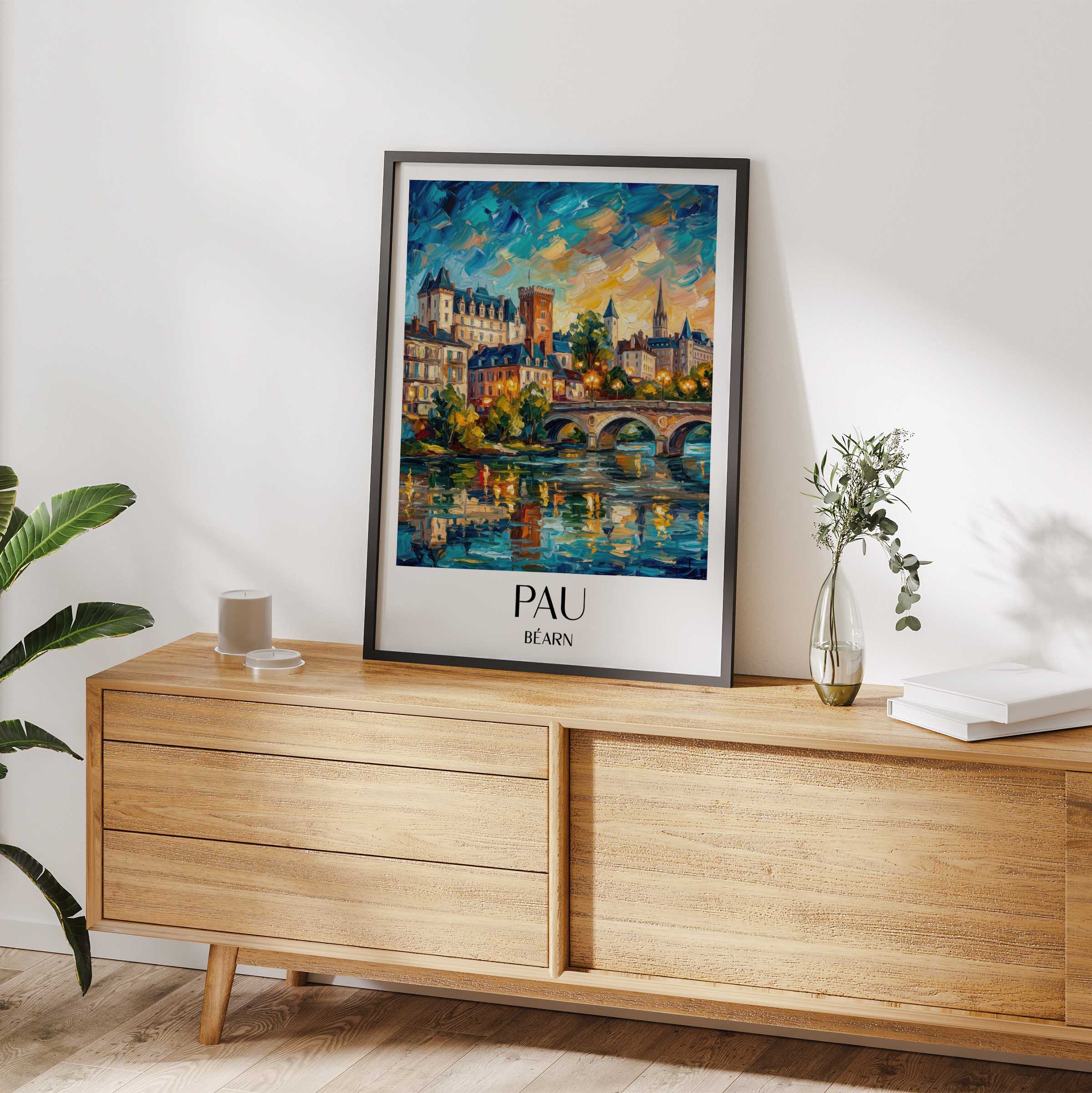 pau-béarn-frankreich-poster-oil-painting-oelgemaelde