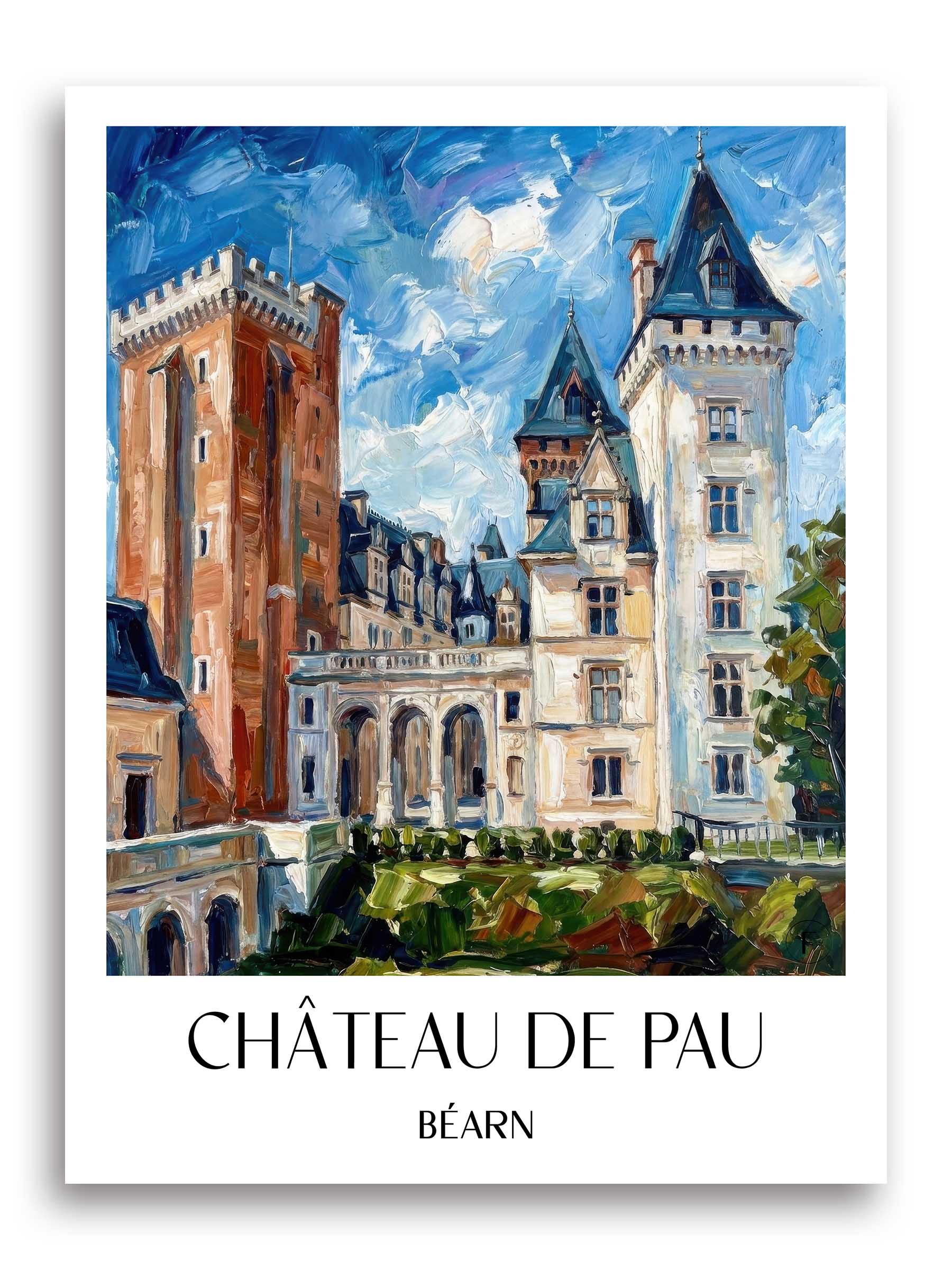 château-de-pau-béarn-frankreich-poster-oil-painting-oelgemaelde