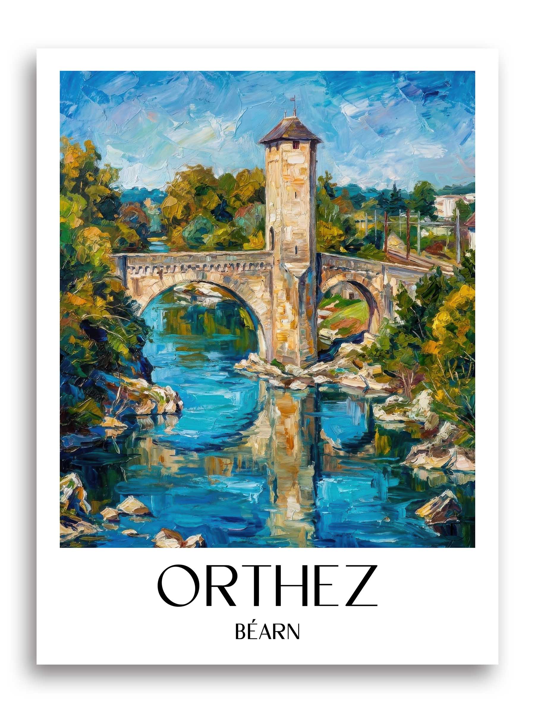 orthez-béarn-frankreich-poster-oil-painting-oelgemaelde