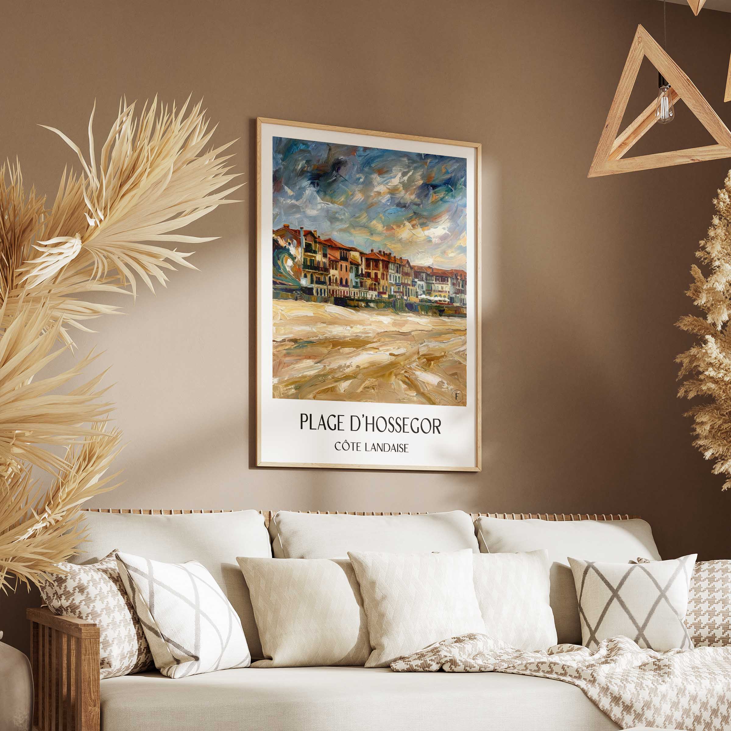plage-d'hossegor-côte-landaise-frankreich-poster-oil-painting-oelgemaelde