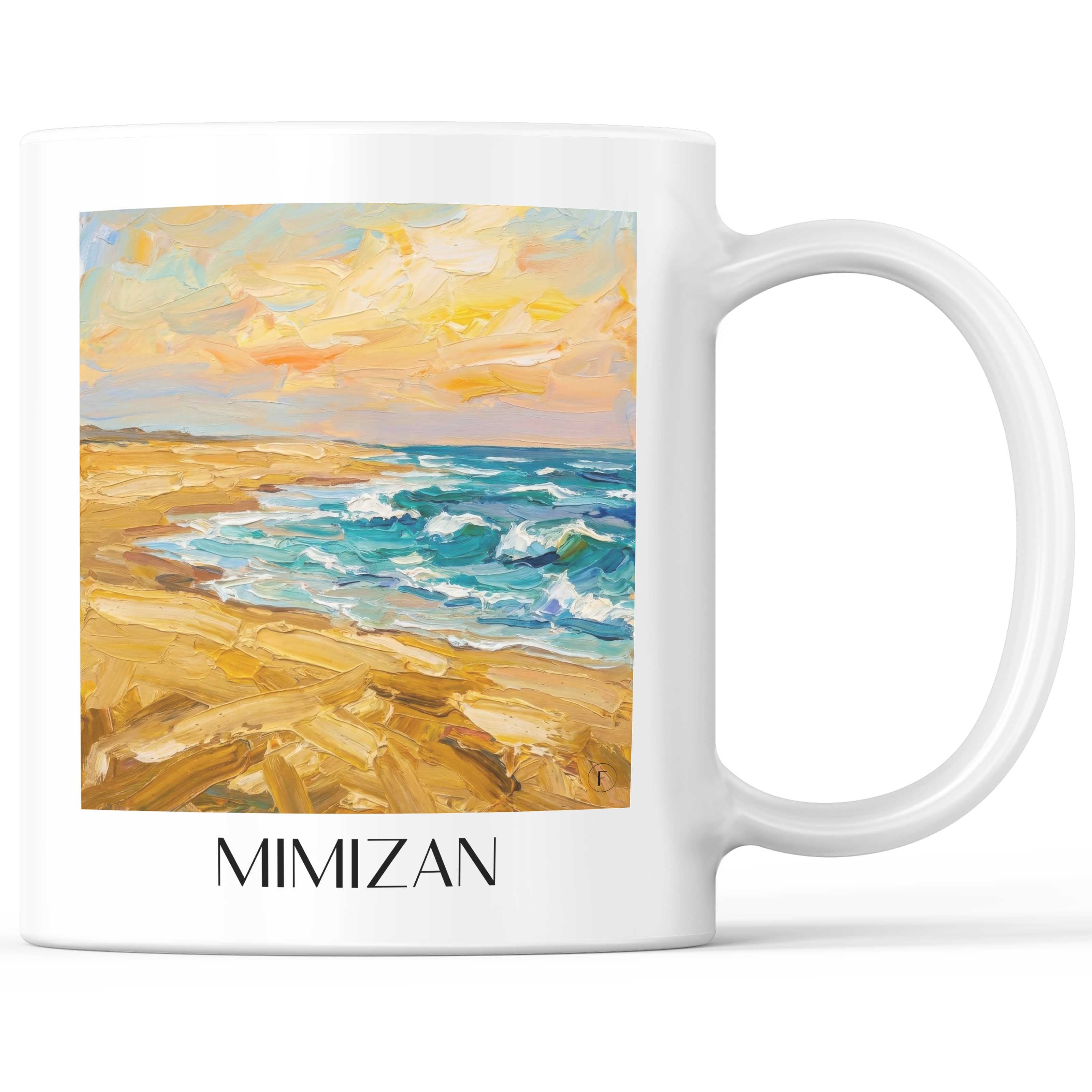 mimizan-côte-landaise-frankreich-kaffeebecher-oil-painting-oelgemaelde