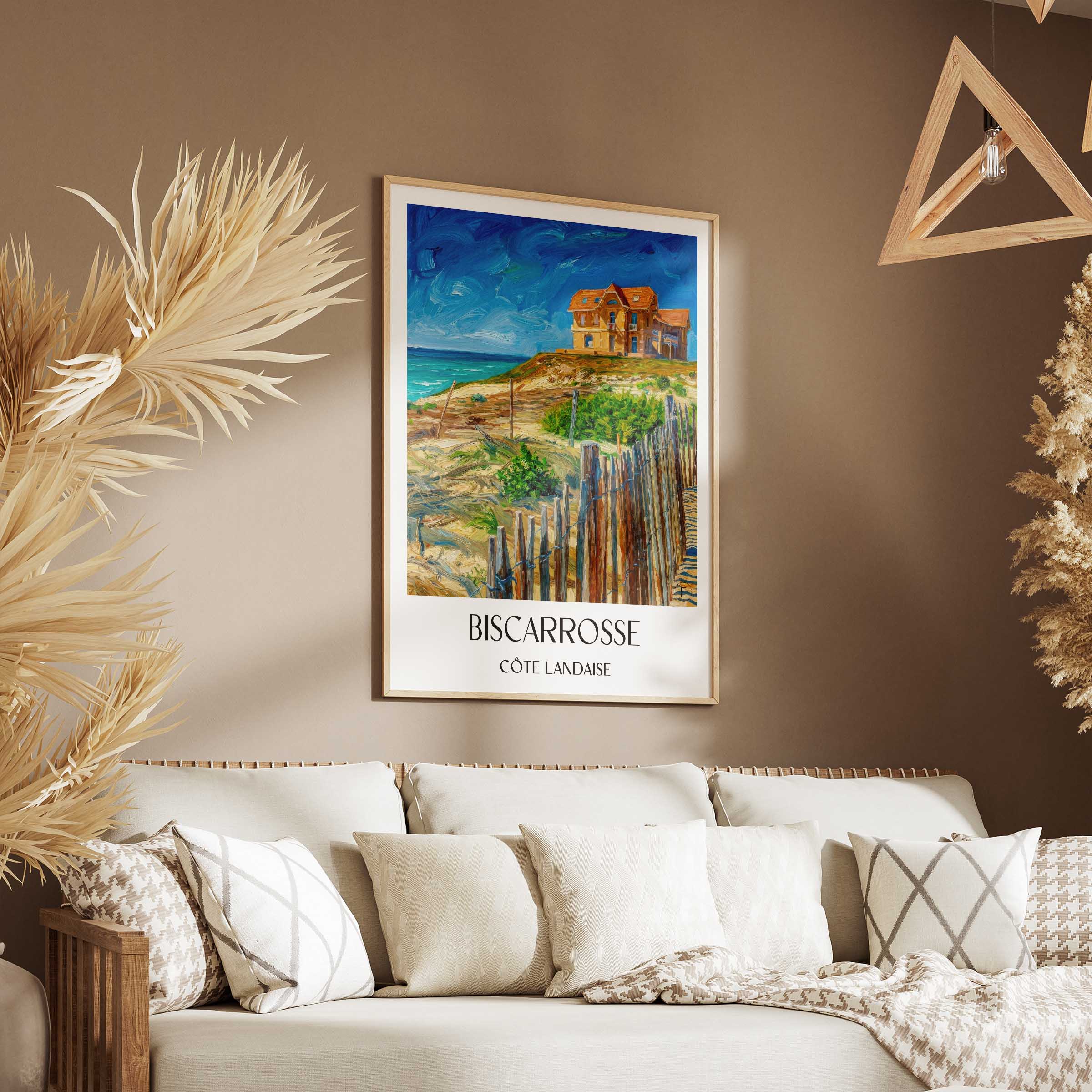 biscarrosse-côte-landaise-frankreich-poster-oil-painting-oelgemaelde
