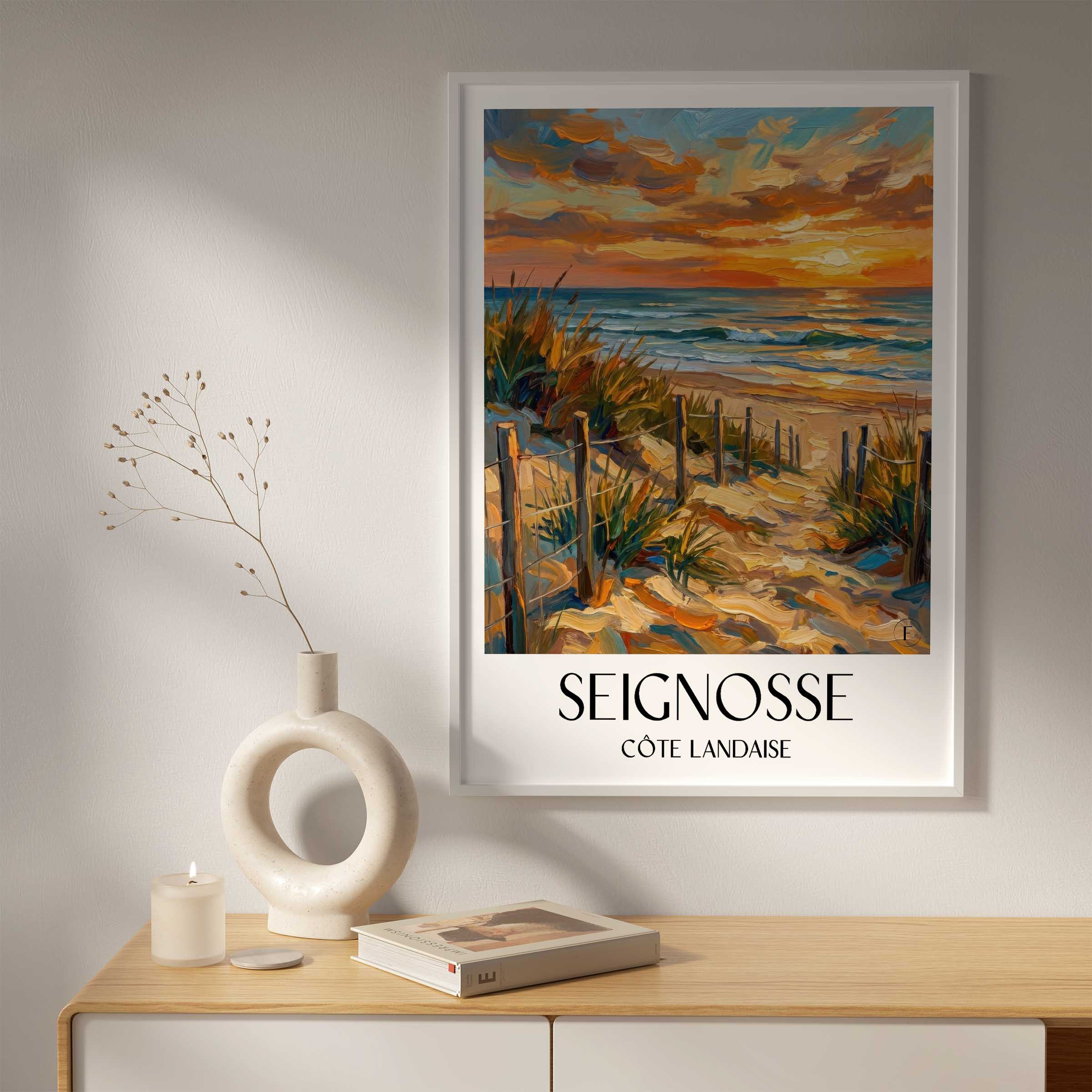 seignosse-côte-landaise-frankreich-poster-oil-painting-oelgemaelde