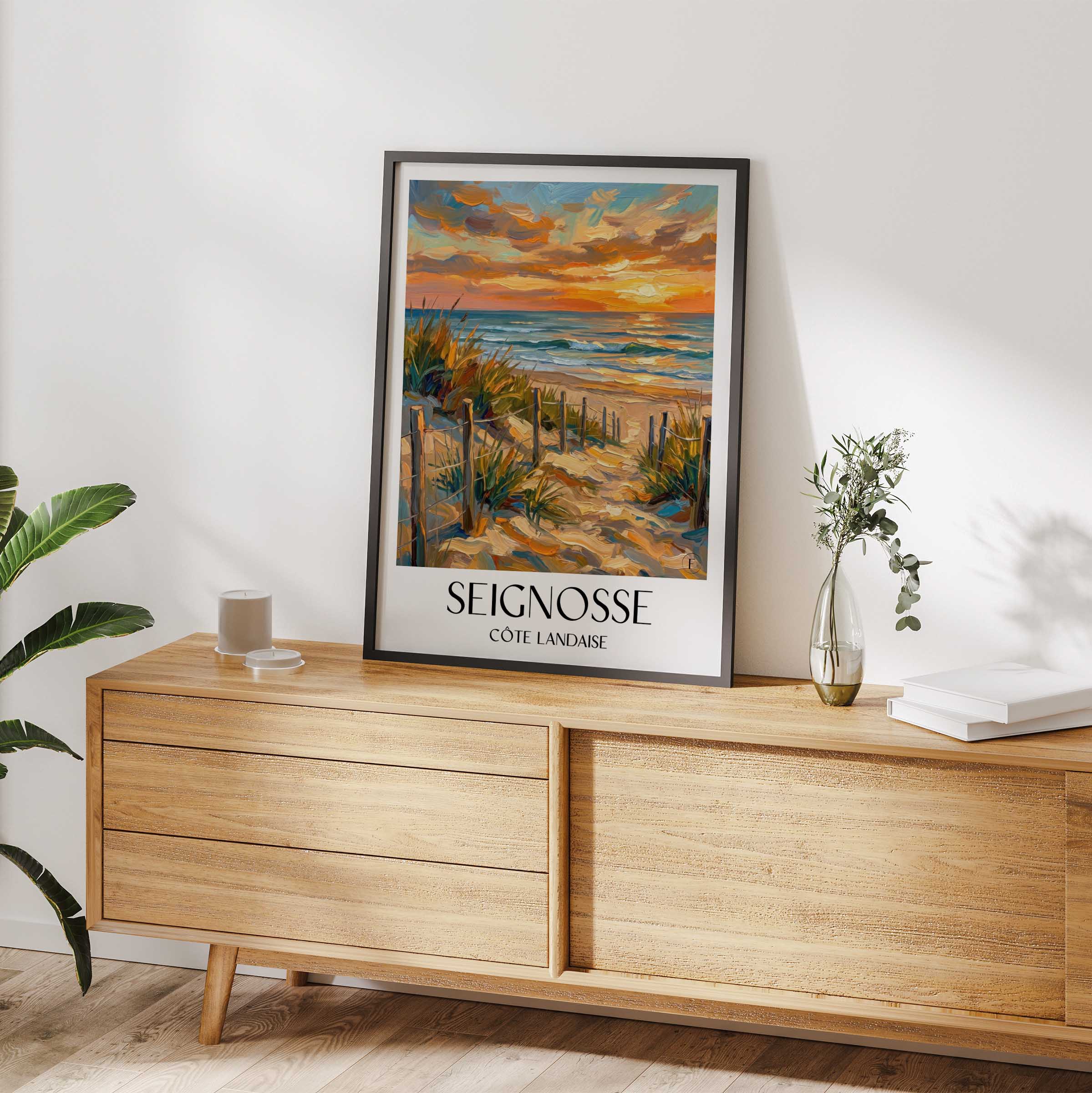 seignosse-côte-landaise-frankreich-poster-oil-painting-oelgemaelde