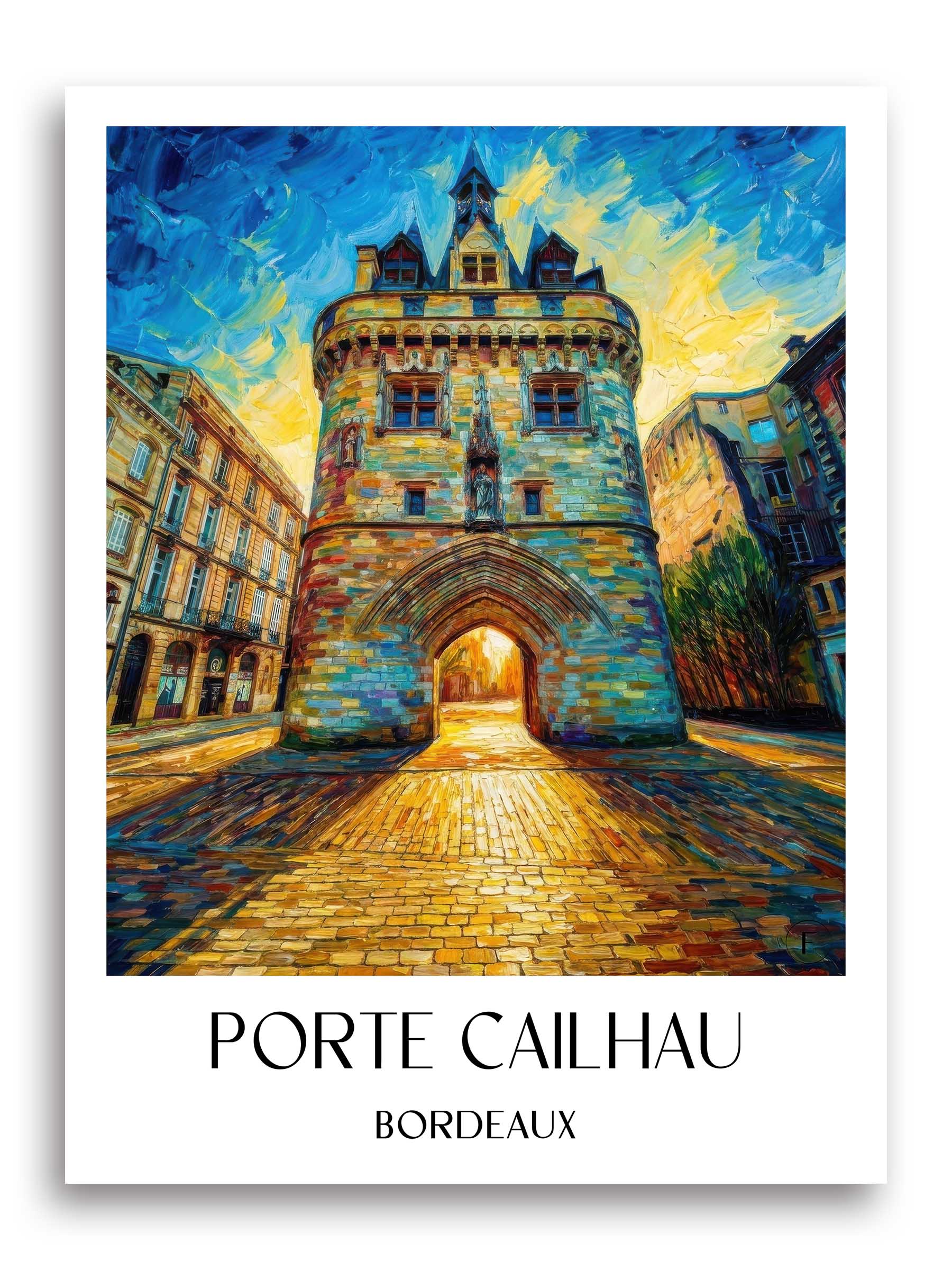 porte-cailhau-bordeaux-frankreich-poster-oil-painting-oelgemaelde