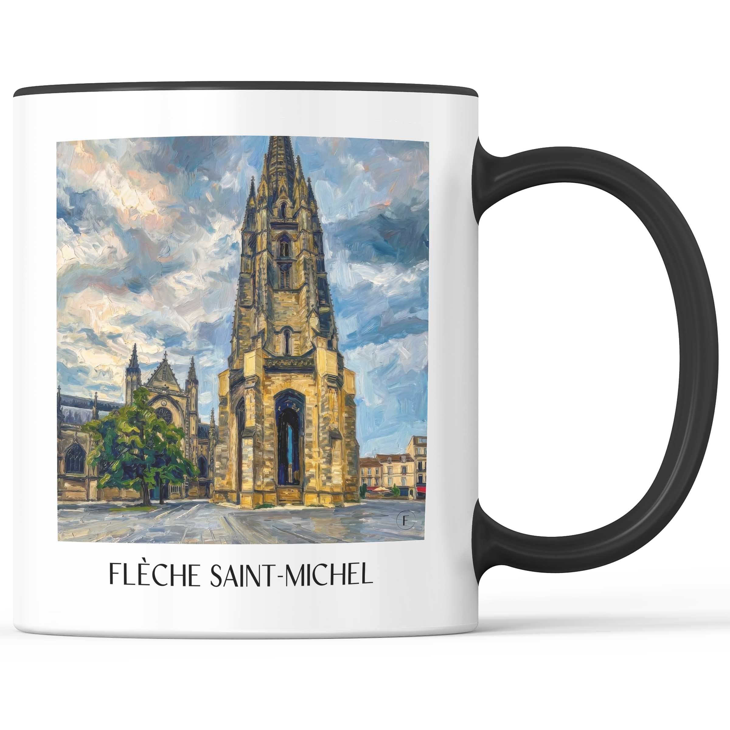 flèche-saint-michel-bordeaux-frankreich-kaffeebecher-oil-painting-oelgemaelde