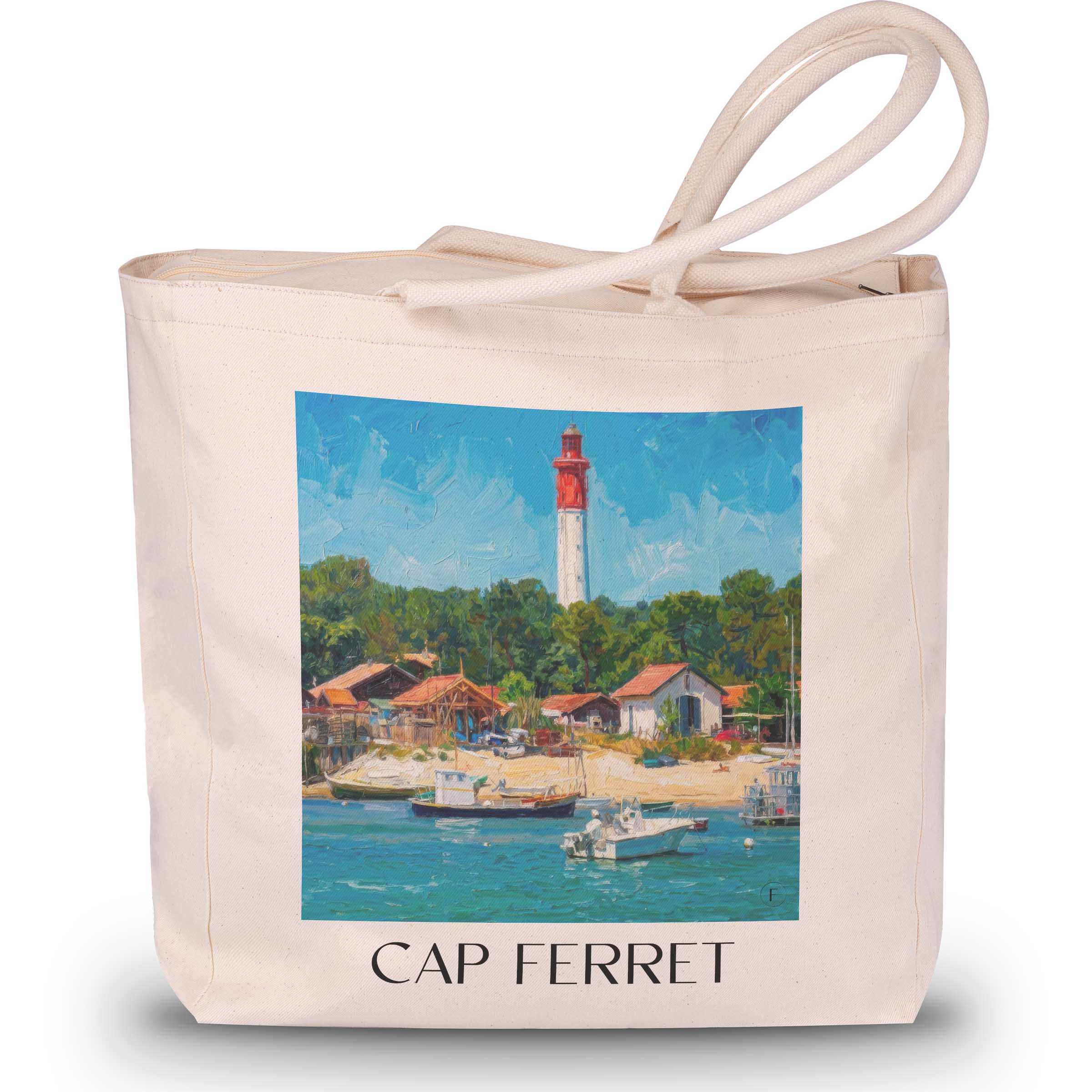 cap-ferret-bassin-d'arcachon-frankreich-einkaufstasche-oil-painting-oelgemaelde