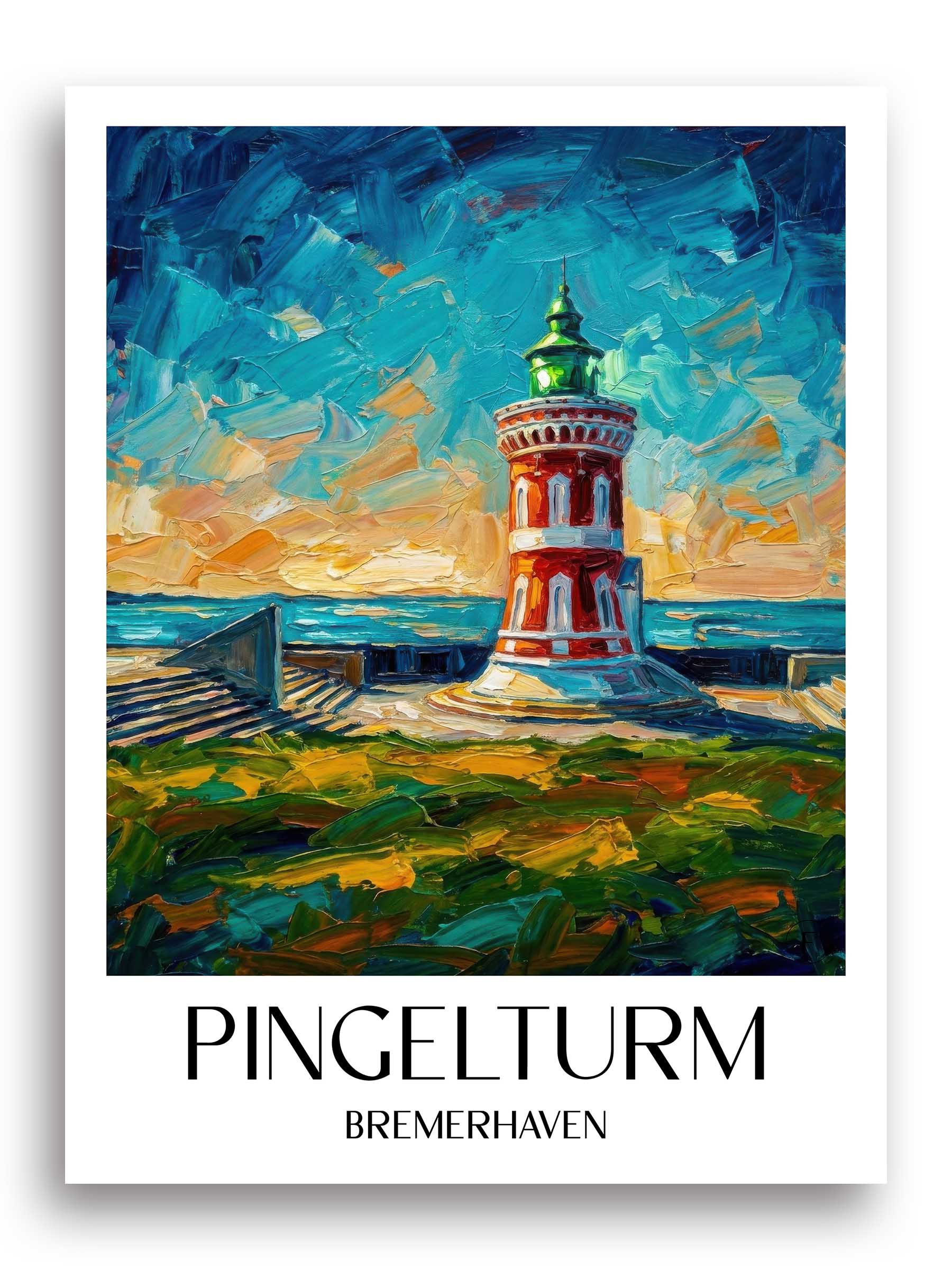 pingelturm-bremerhaven-deutschland-poster-oil-painting-oelgemaelde