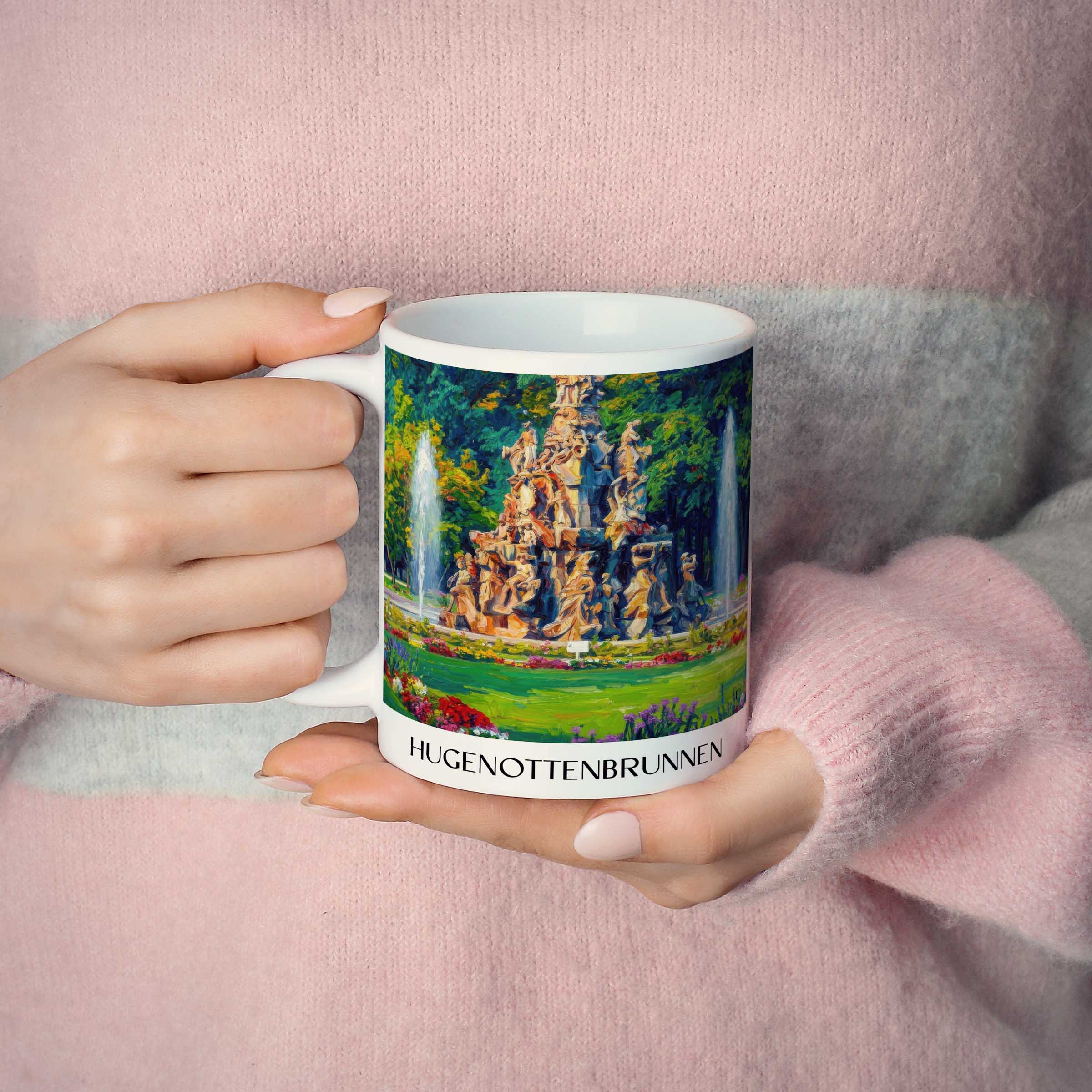 hugenottenbrunnen-erlangen-deutschland-kaffeebecher-oil-painting-oelgemaelde