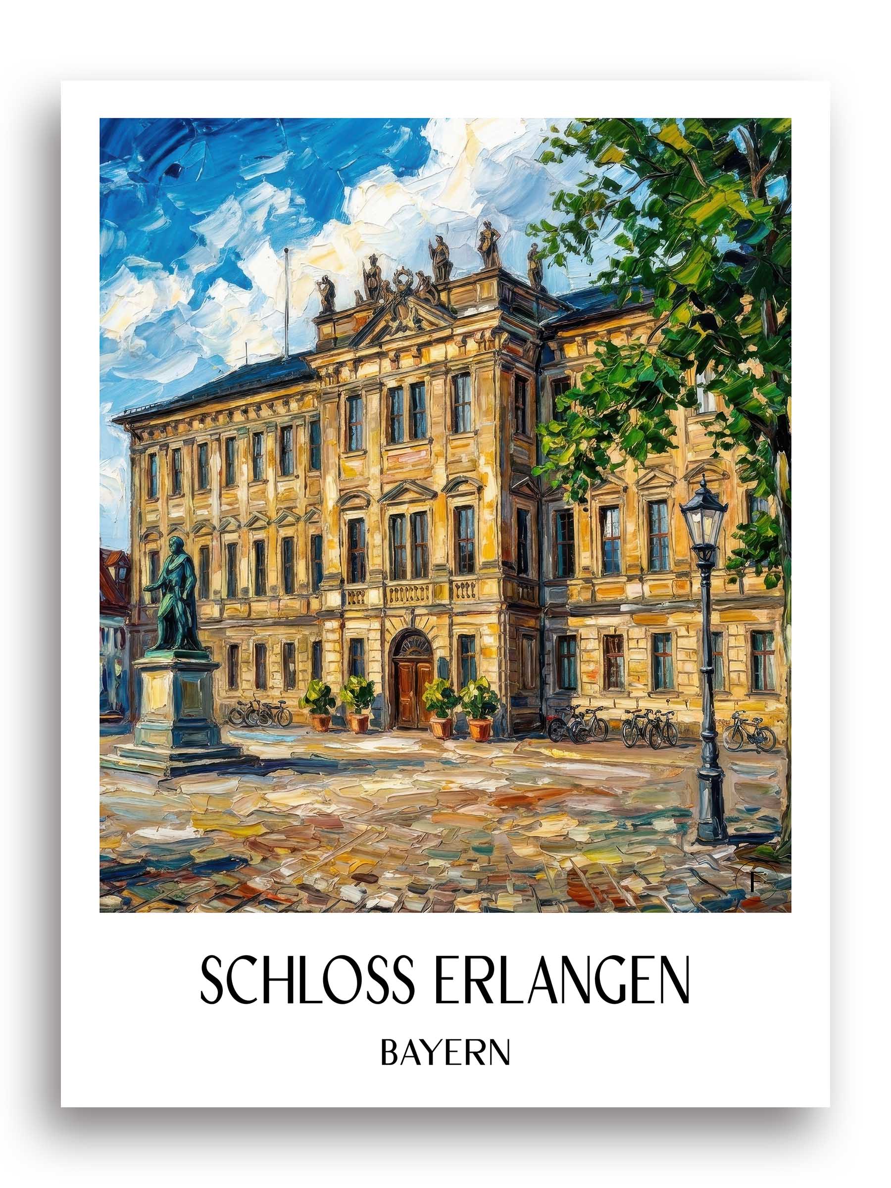schloss-erlangen-bayern-deutschland-poster-oil-painting-oelgemaelde