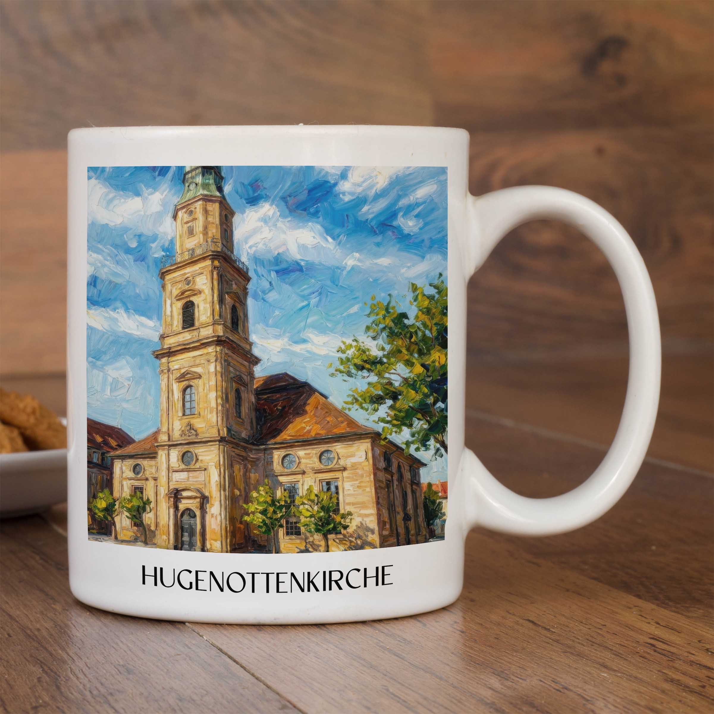 hugenottenkirche-erlangen-deutschland-kaffeebecher-oil-painting-oelgemaelde