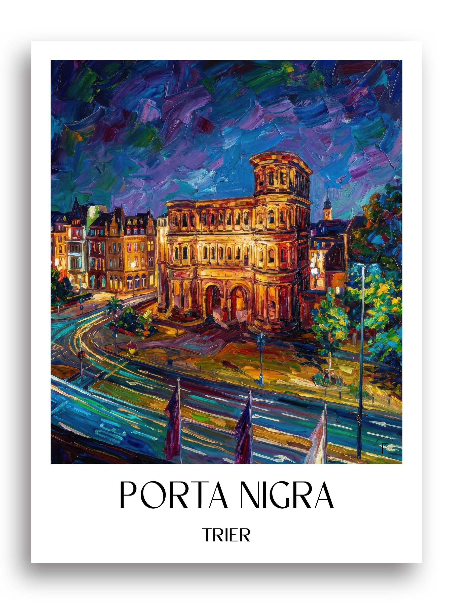 porta-nigra-trier-deutschland-poster-oil-painting-oelgemaelde