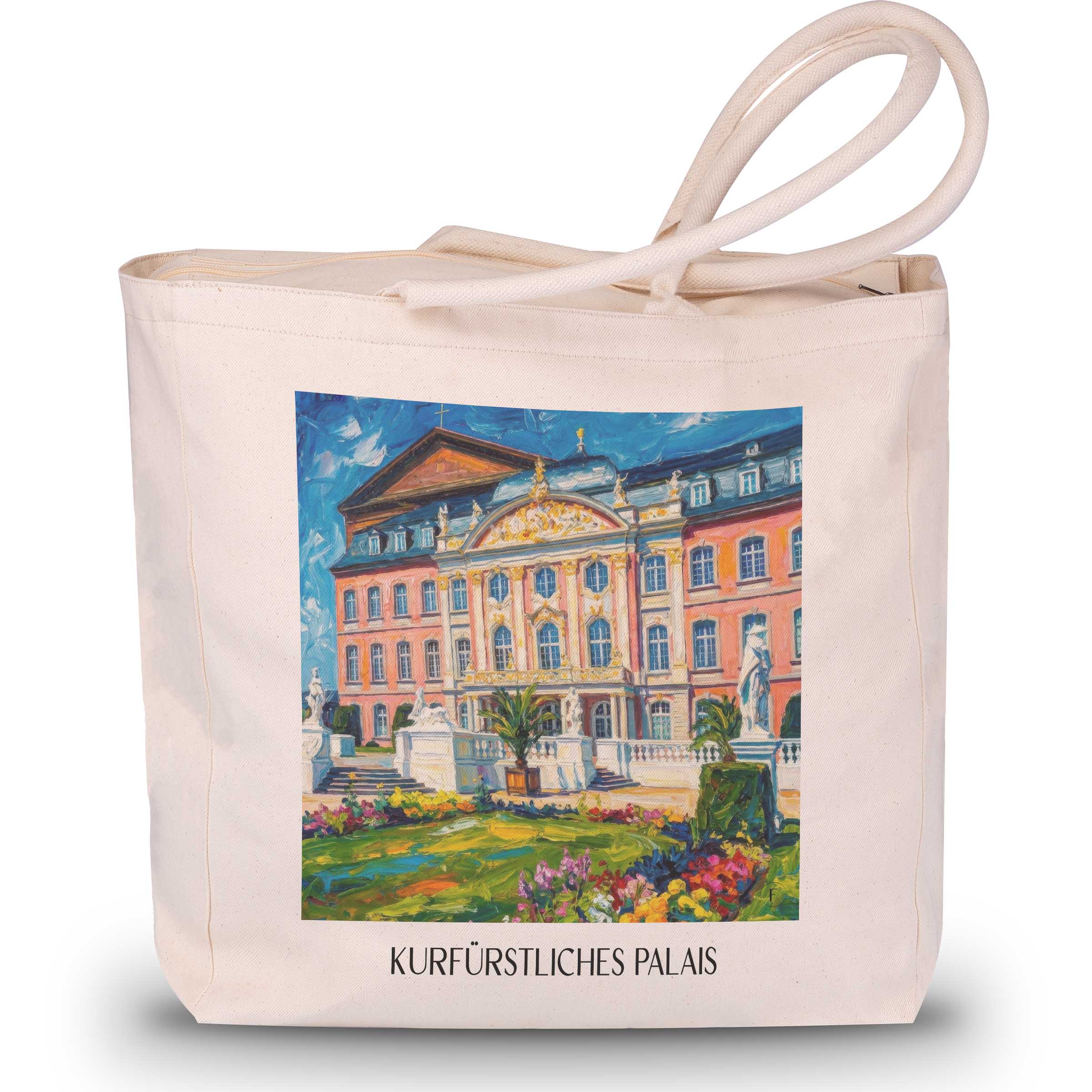 kurfürstliches-palais-trier-deutschland-einkaufstasche-oil-painting-oelgemaelde