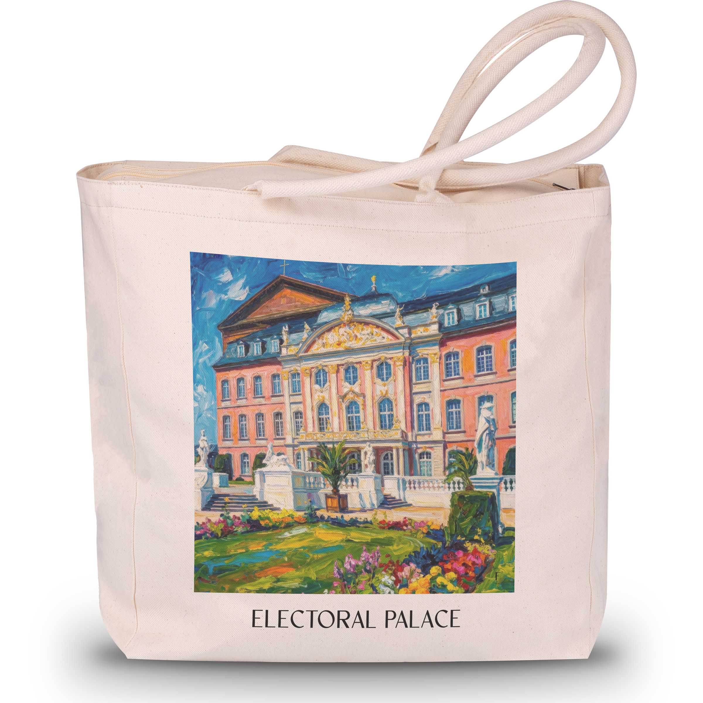 Kurfürstliches Palais Shopping Tasche - Trier - Deutschland Tote Bag - Einkaufstasche im Ölgemälde Stil