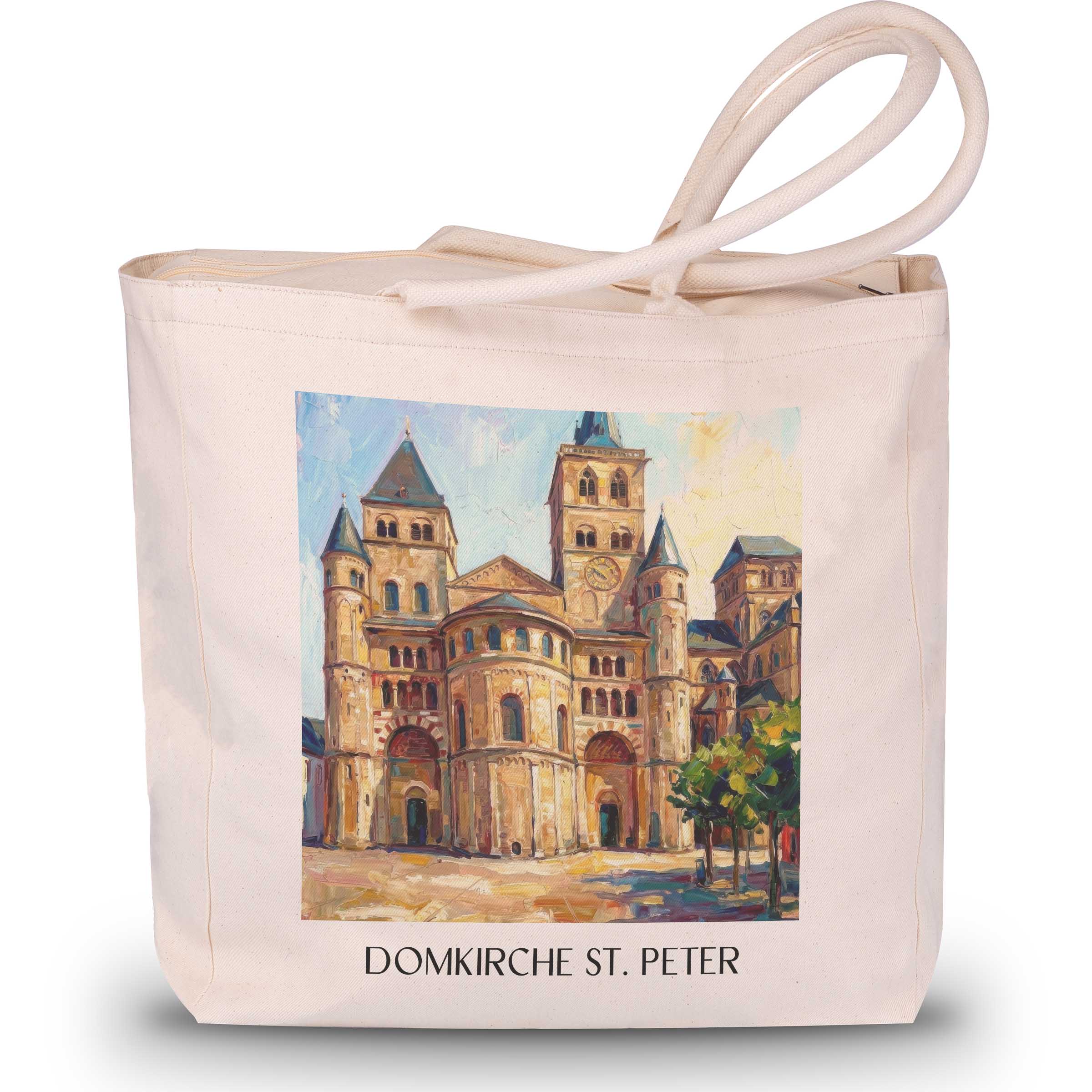 domkirche-st.-peter-trier-deutschland-einkaufstasche-oil-painting-oelgemaelde