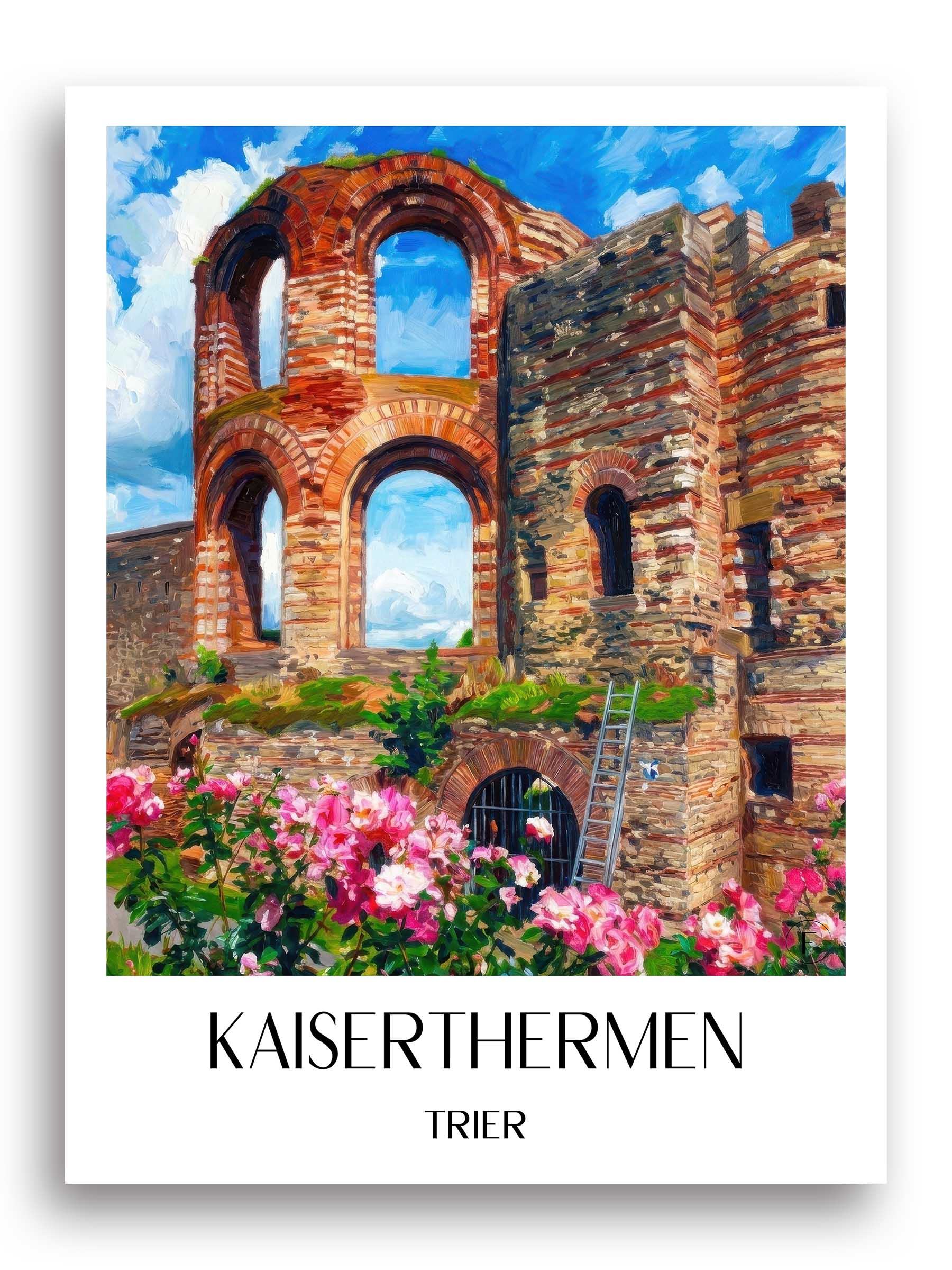 kaiserthermen-trier-deutschland-poster-oil-painting-oelgemaelde