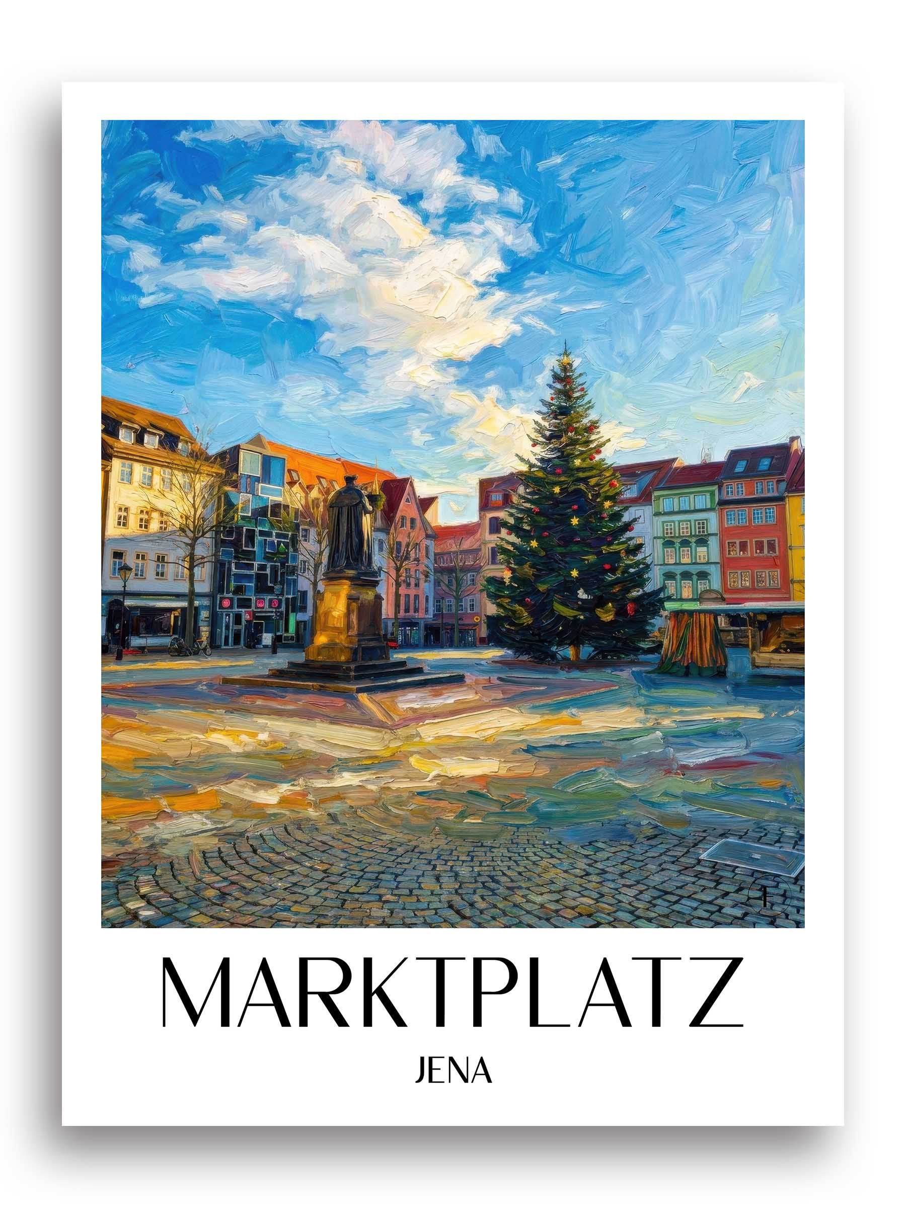 marktplatz-jena-deutschland-poster-oil-painting-oelgemaelde