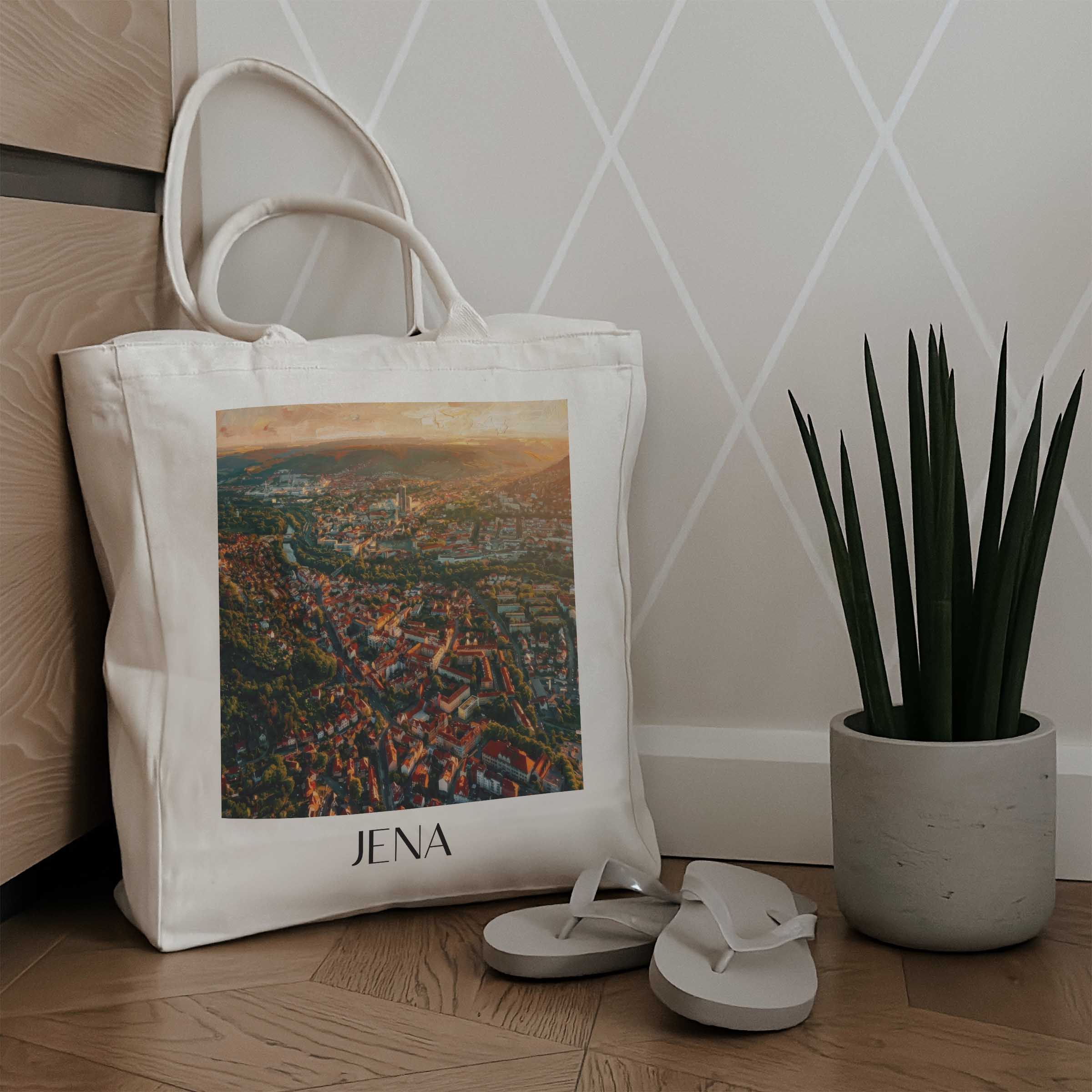 jena-thüringen-deutschland-einkaufstasche-oil-painting-oelgemaelde