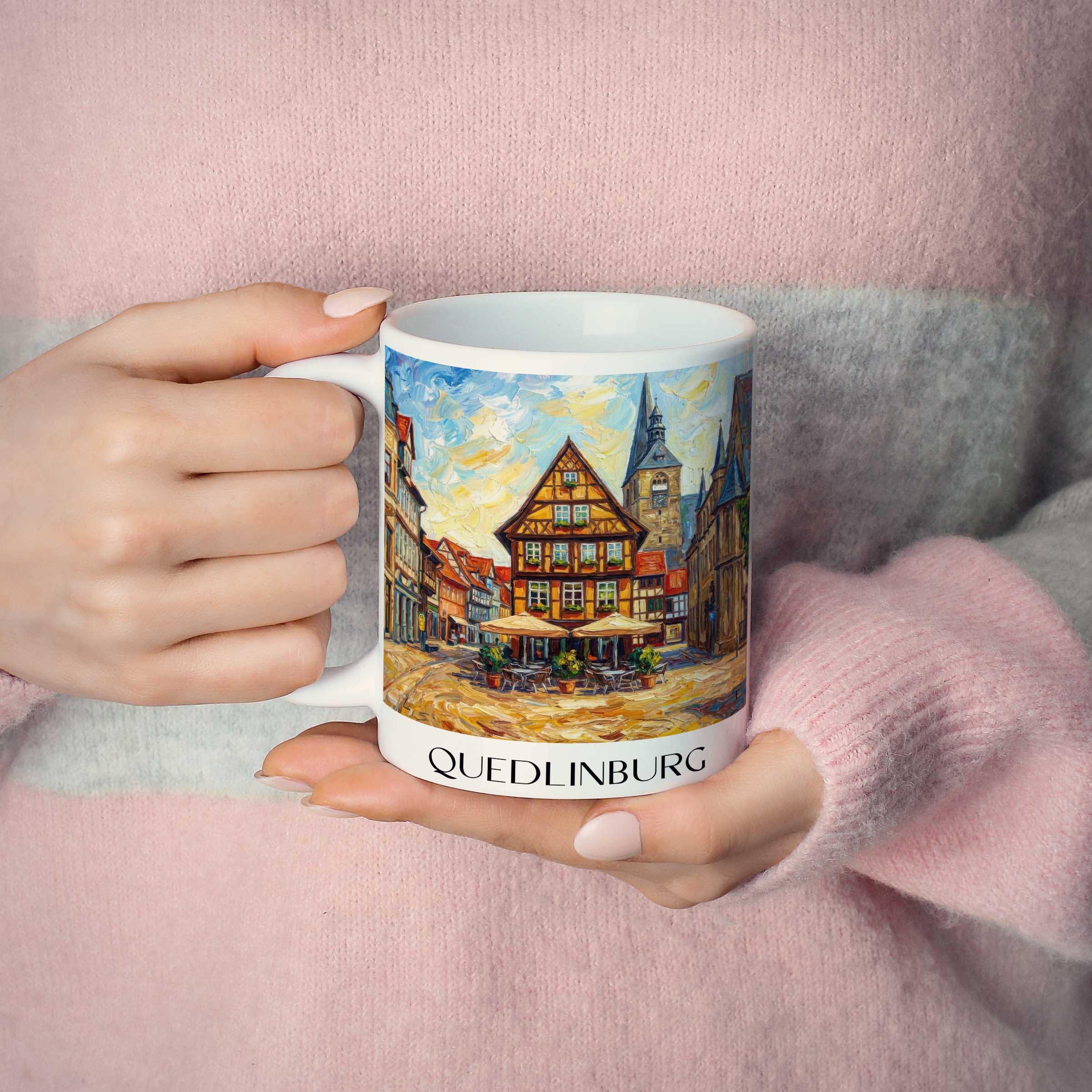 quedlinburg-sachsen-anhalt-deutschland-kaffeebecher-oil-painting-oelgemaelde