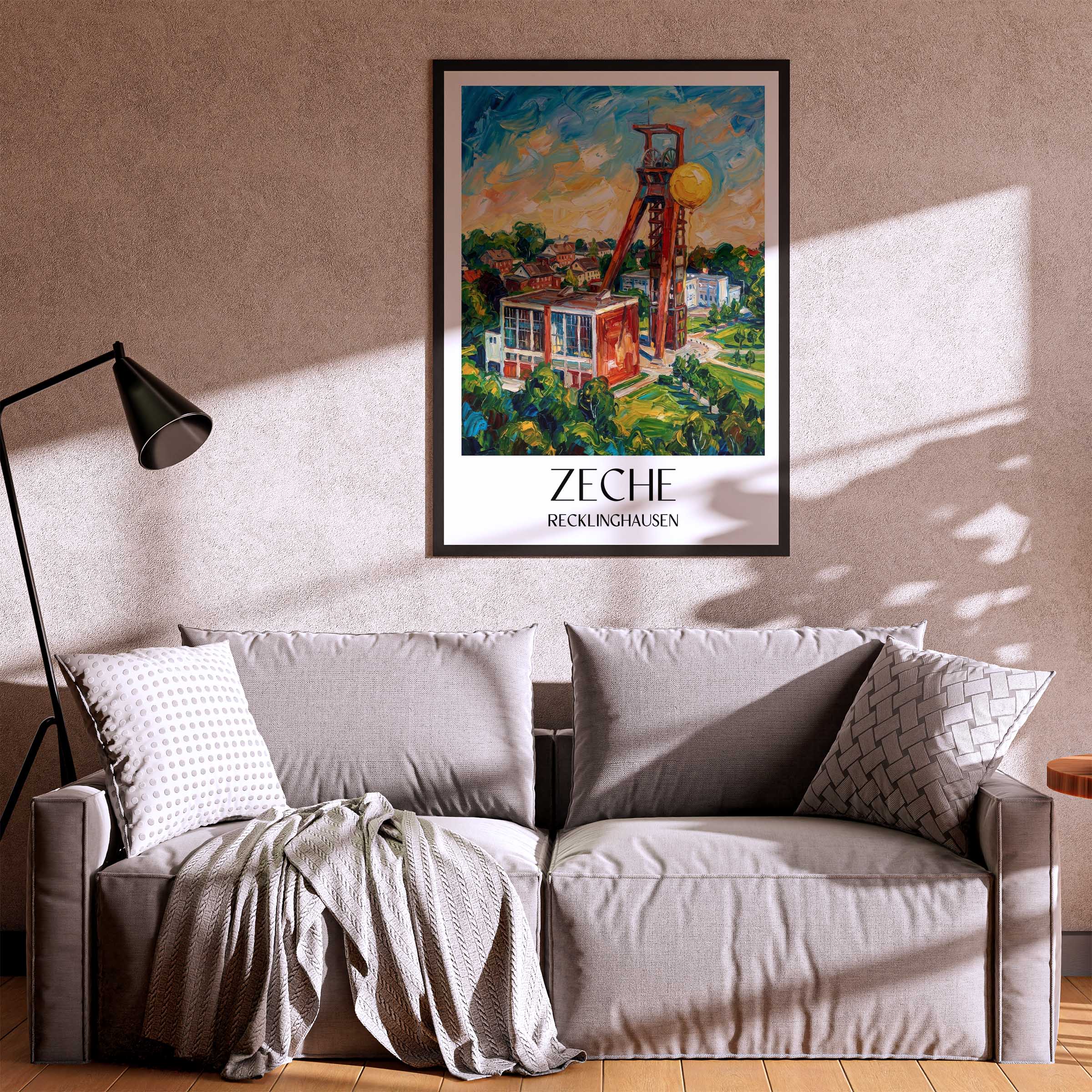 zeche-recklinghausen-deutschland-poster-oil-painting-oelgemaelde
