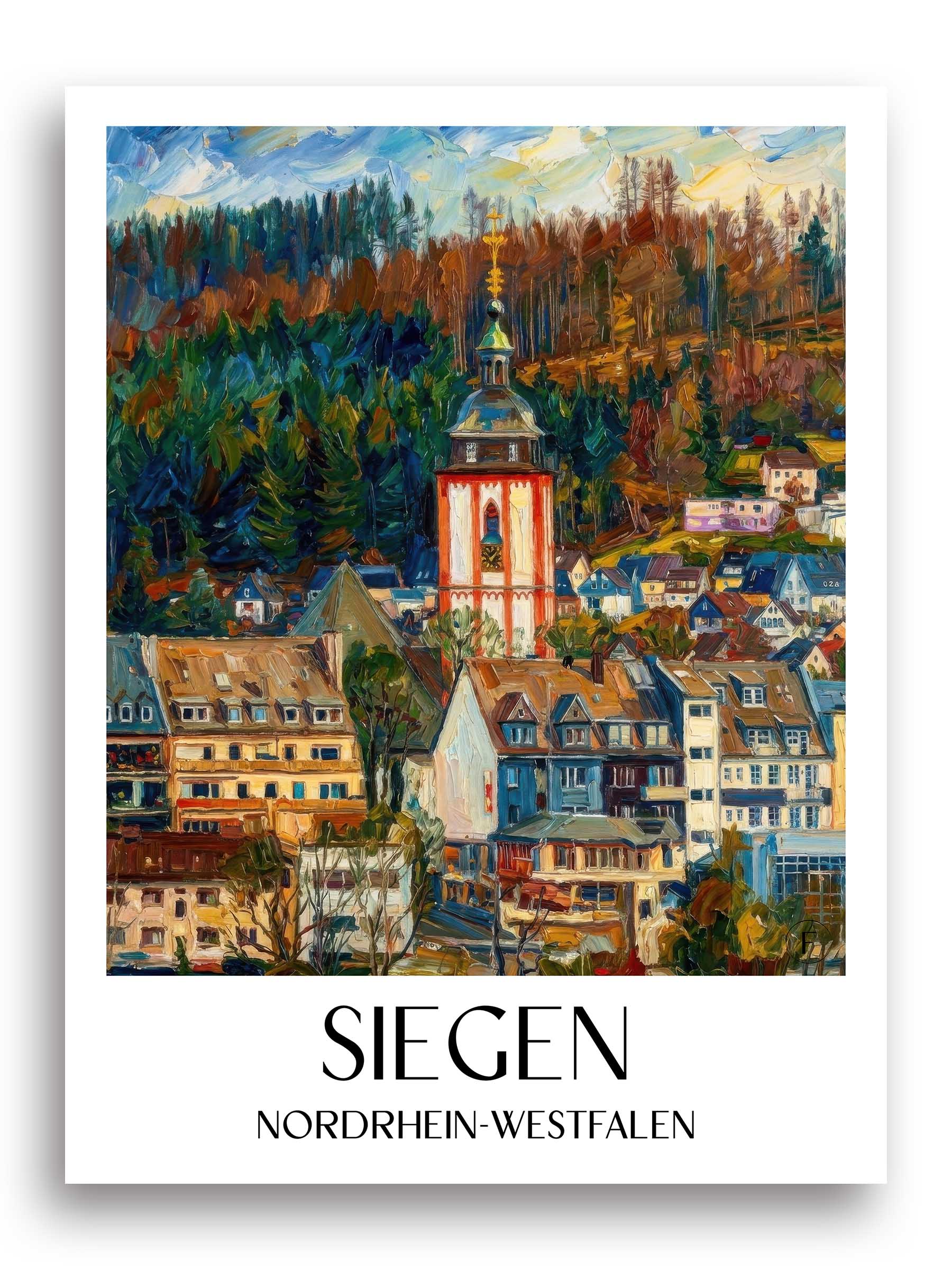 siegen-nordrhein-westfalen-deutschland-poster-oil-painting-oelgemaelde