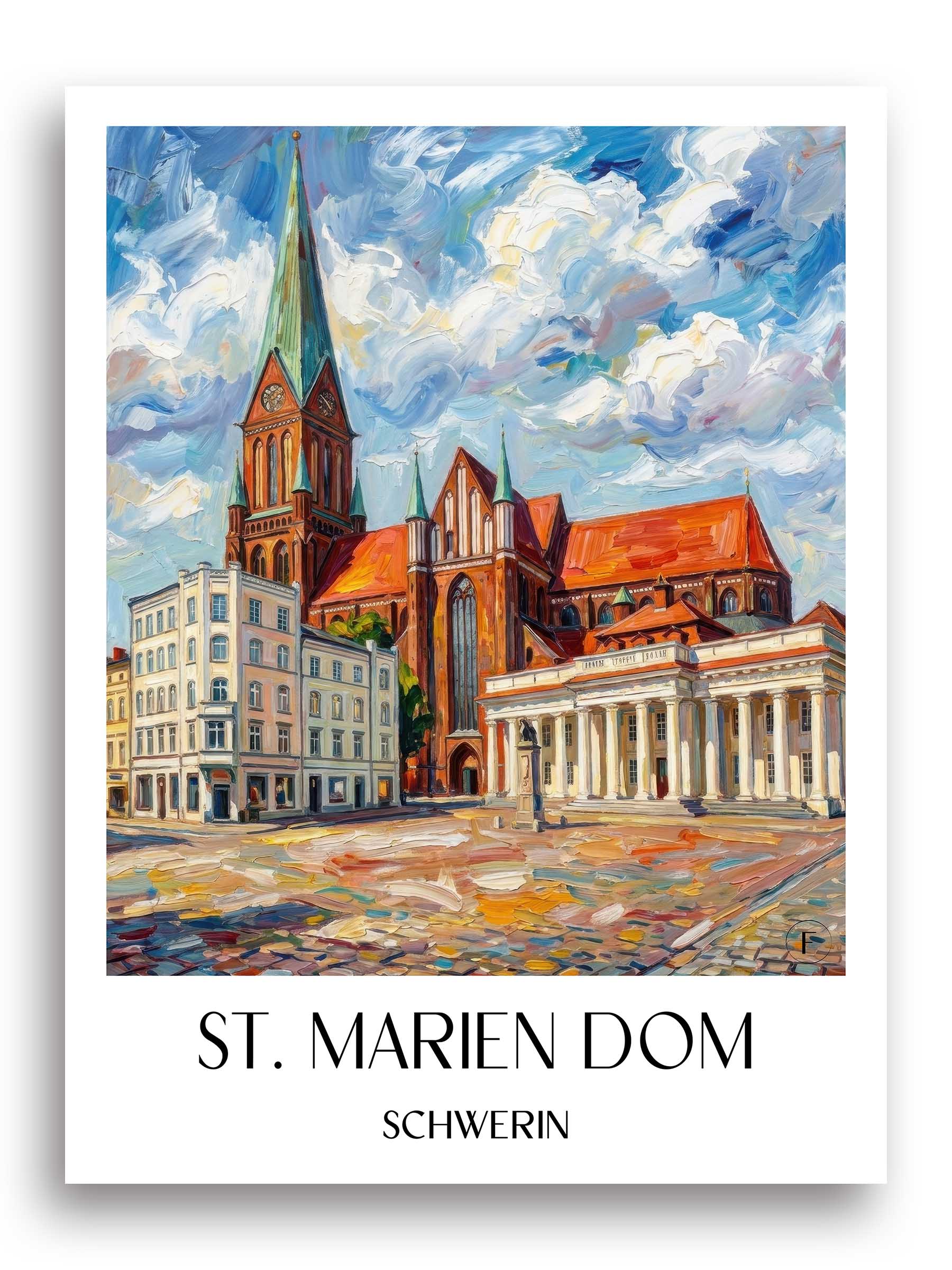 st.-marien-dom-schwerin-deutschland-poster-oil-painting-oelgemaelde