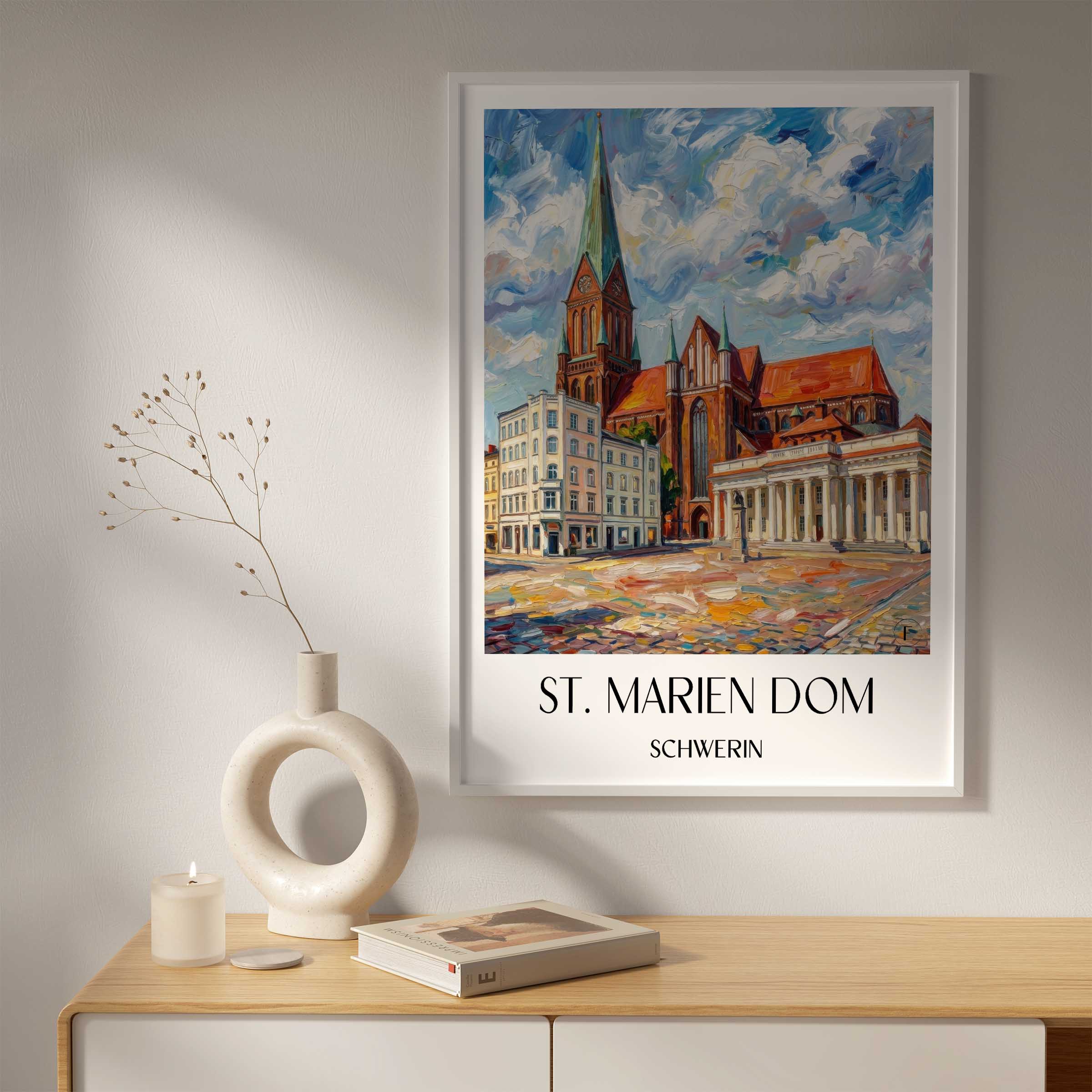 st.-marien-dom-schwerin-deutschland-poster-oil-painting-oelgemaelde