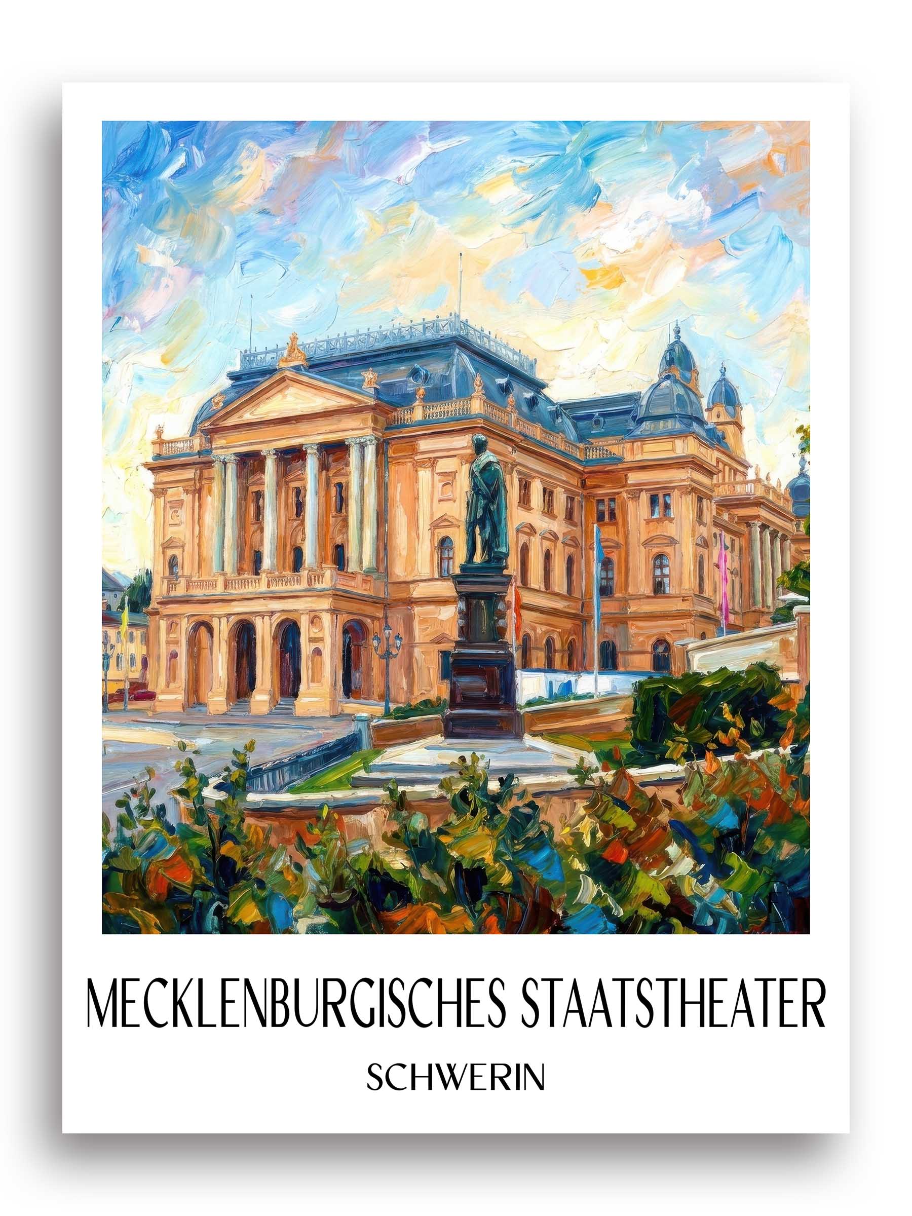 mecklenburgisches-staatstheater-schwerin-deutschland-poster-oil-painting-oelgemaelde