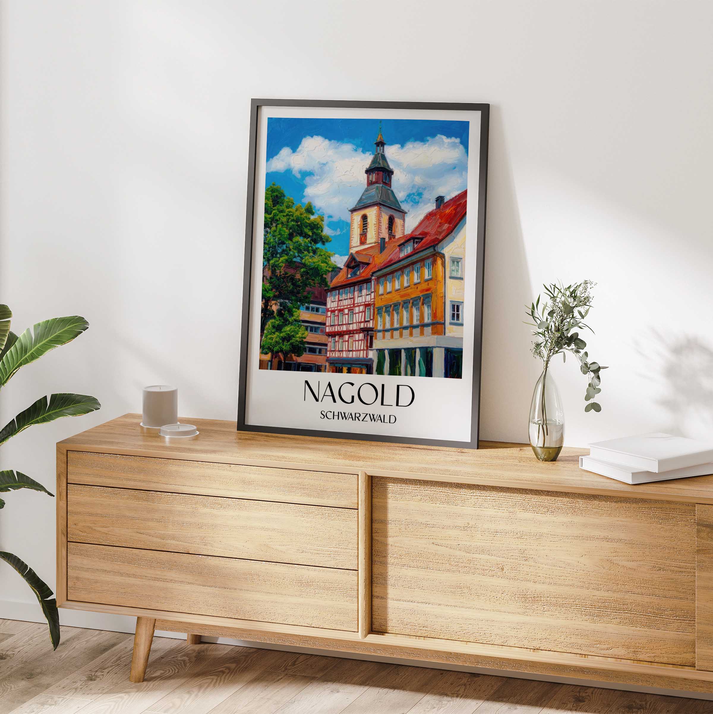 nagold-schwarzwald-deutschland-poster-oil-painting-oelgemaelde