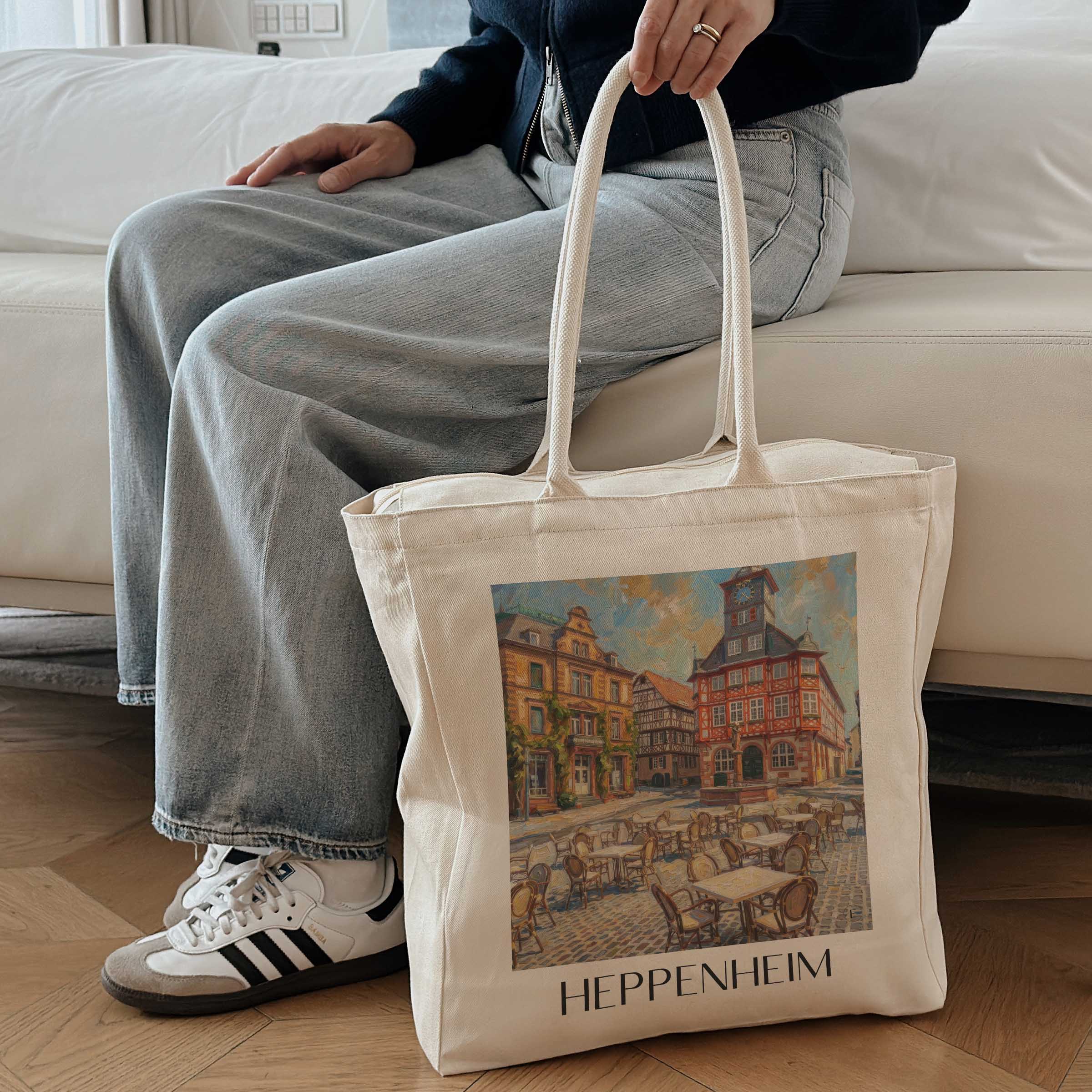 heppenheim-hessen-deutschland-einkaufstasche-oil-painting-oelgemaelde