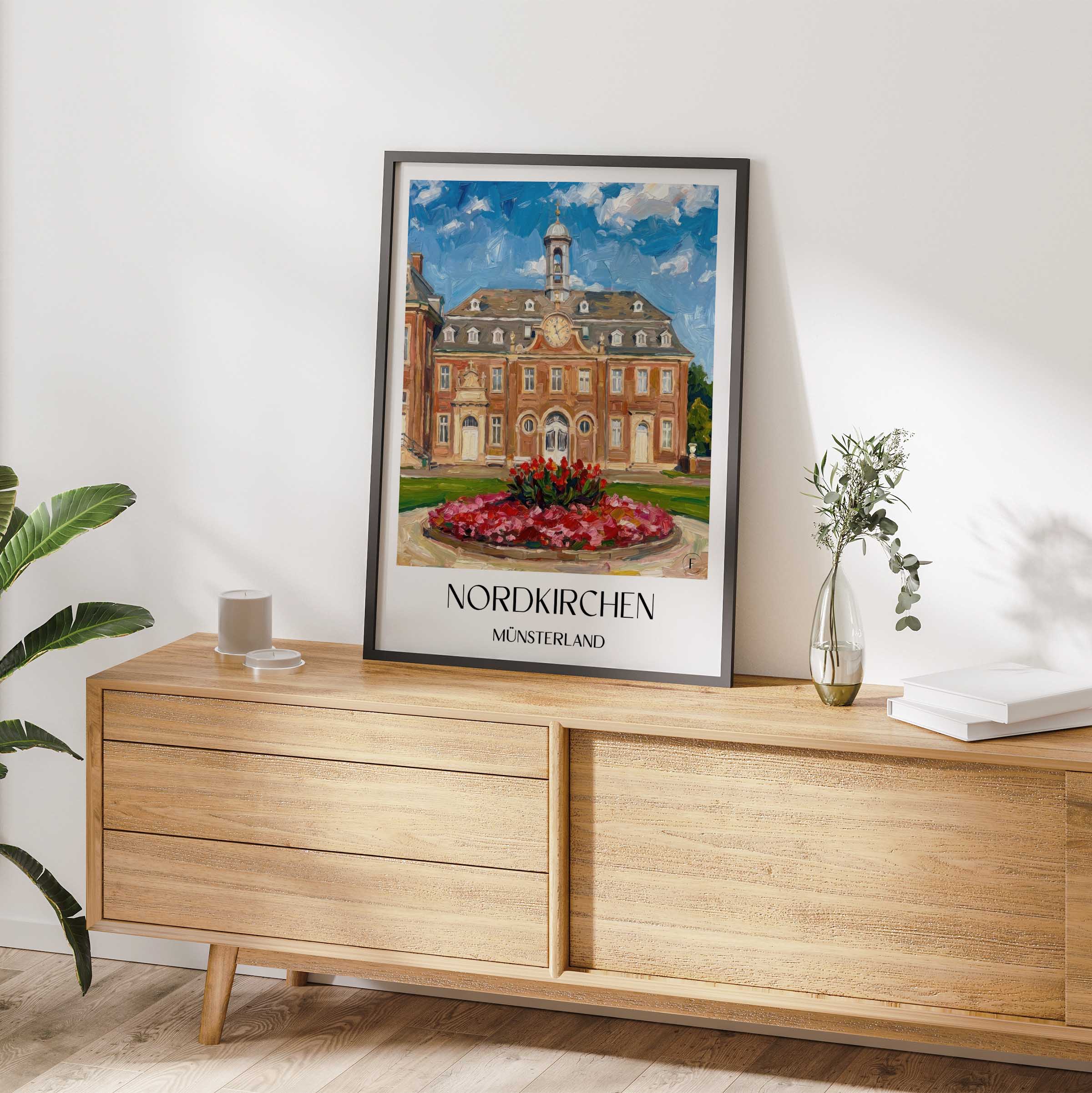 nordkirchen-münsterland-deutschland-poster-oil-painting-oelgemaelde