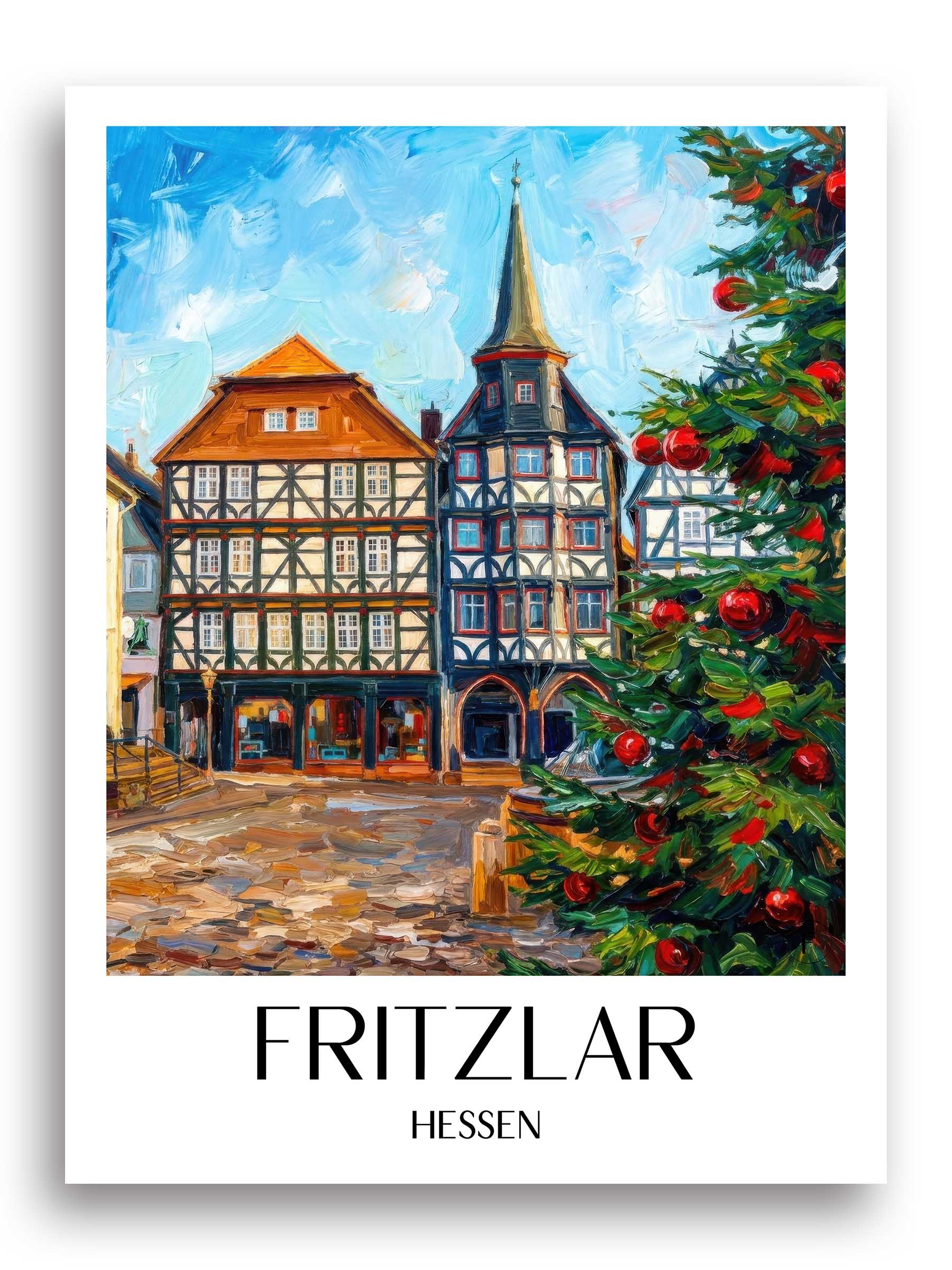 fritzlar-hessen-deutschland-poster-oil-painting-oelgemaelde