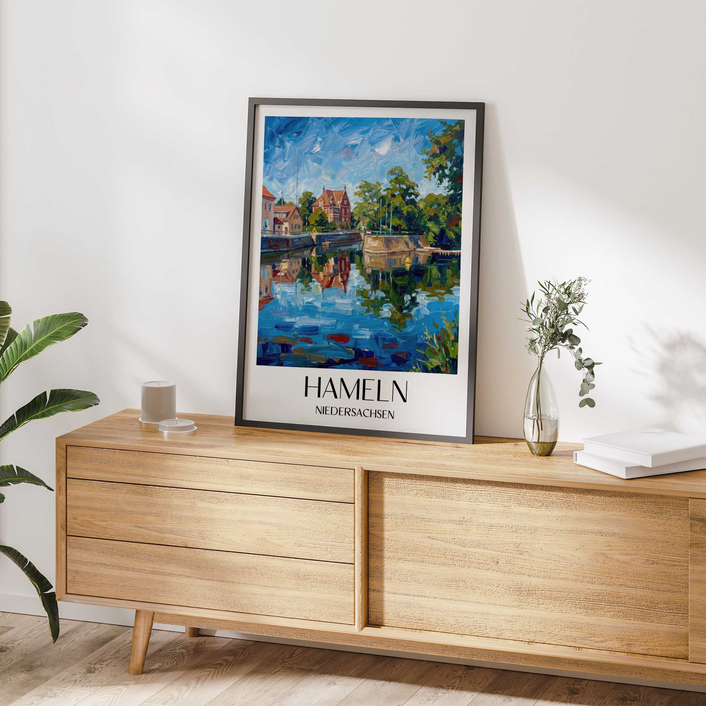 hameln-niedersachsen-deutschland-poster-oil-painting-oelgemaelde