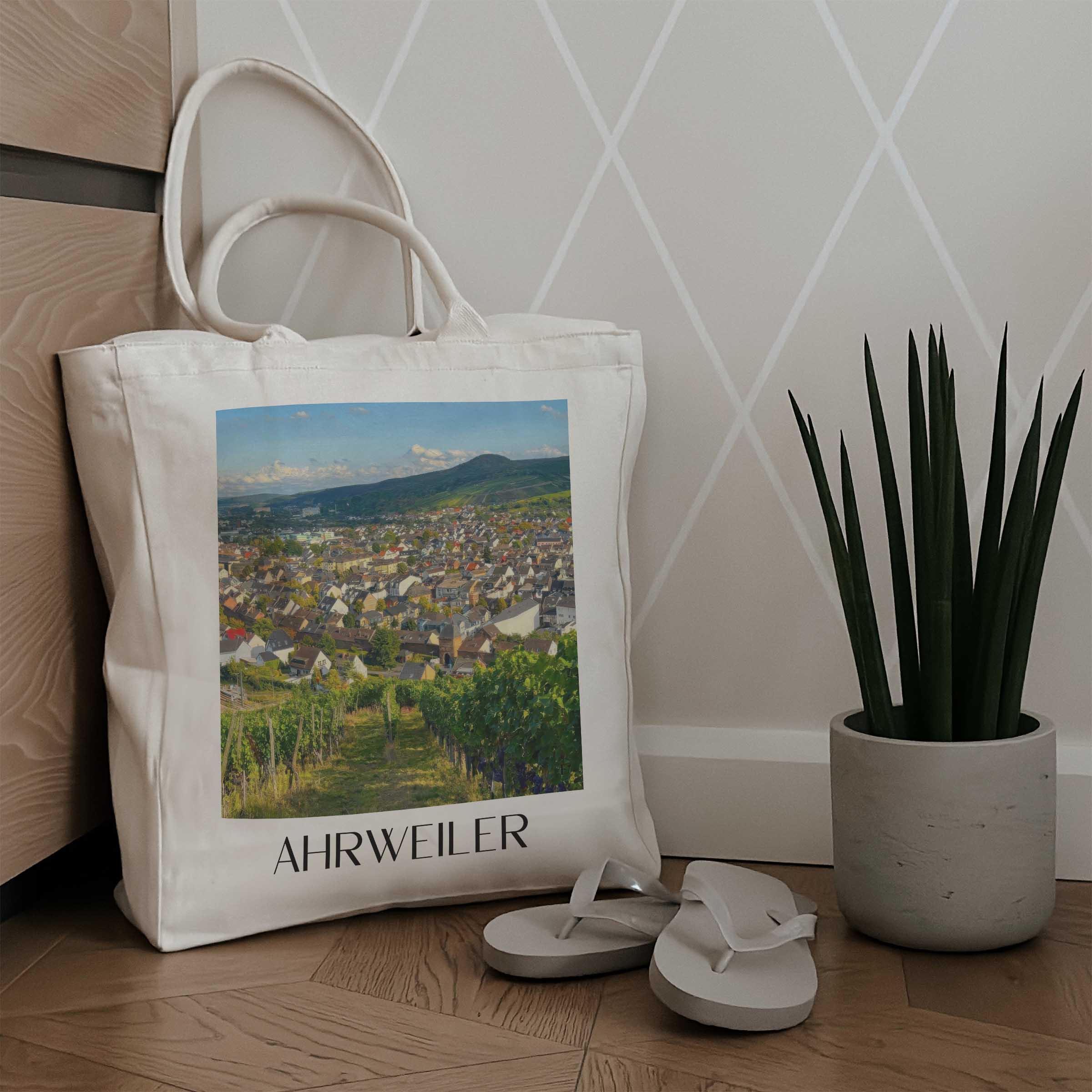 ahrweiler-ahrtal-deutschland-einkaufstasche-oil-painting-oelgemaelde