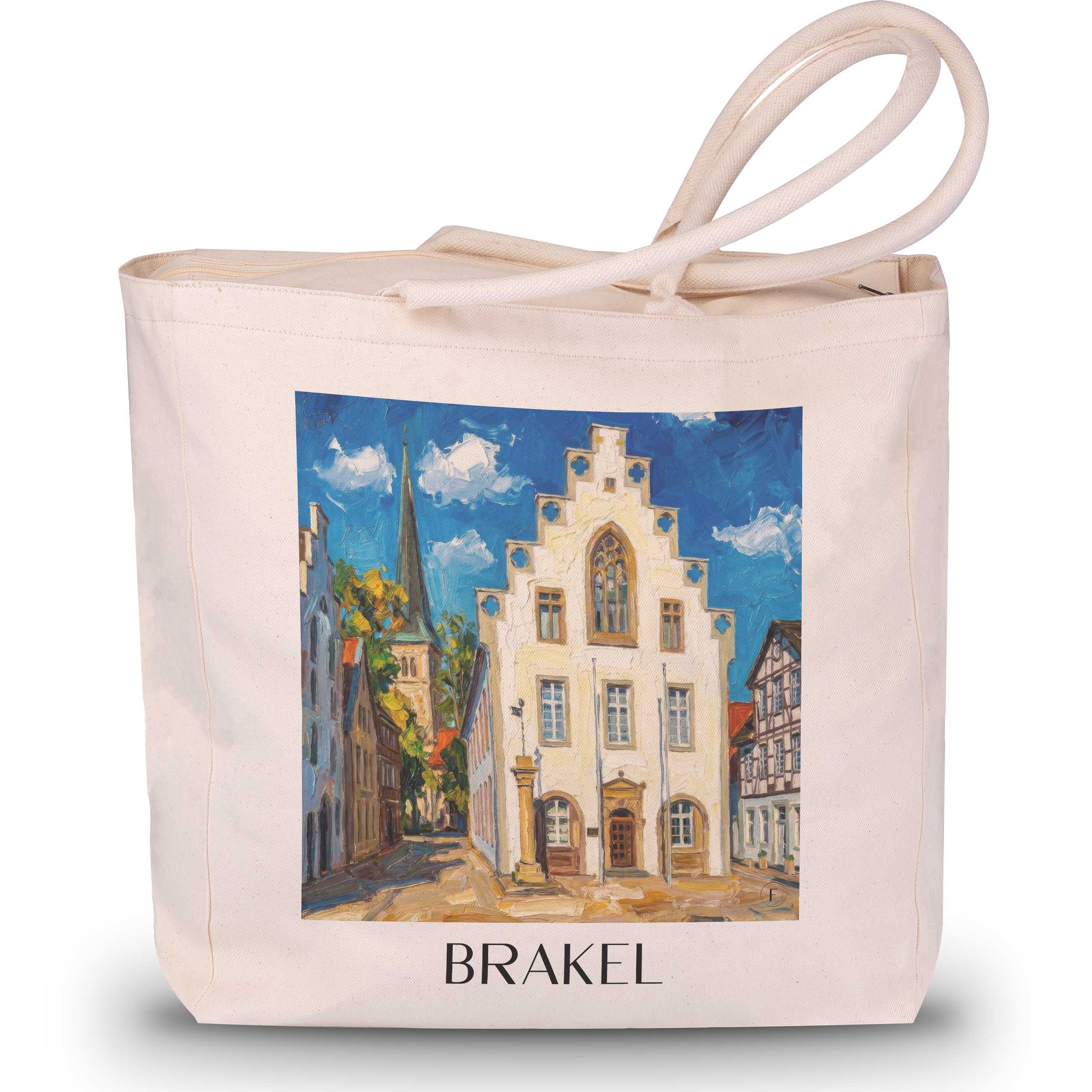 brakel-ostwestfalen-deutschland-einkaufstasche-oil-painting-oelgemaelde